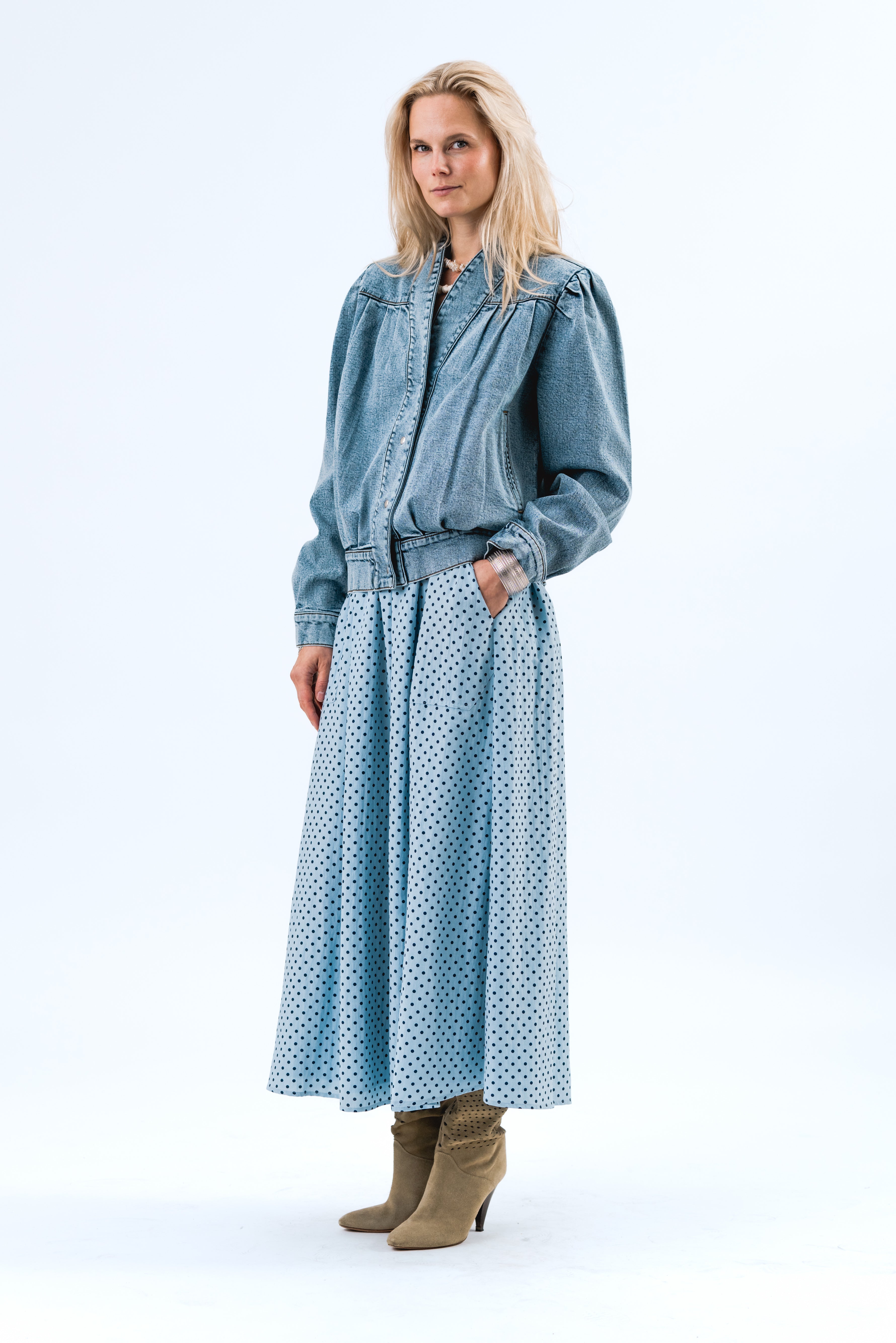 AkaneLL Maxi Skirt - Light Blue
