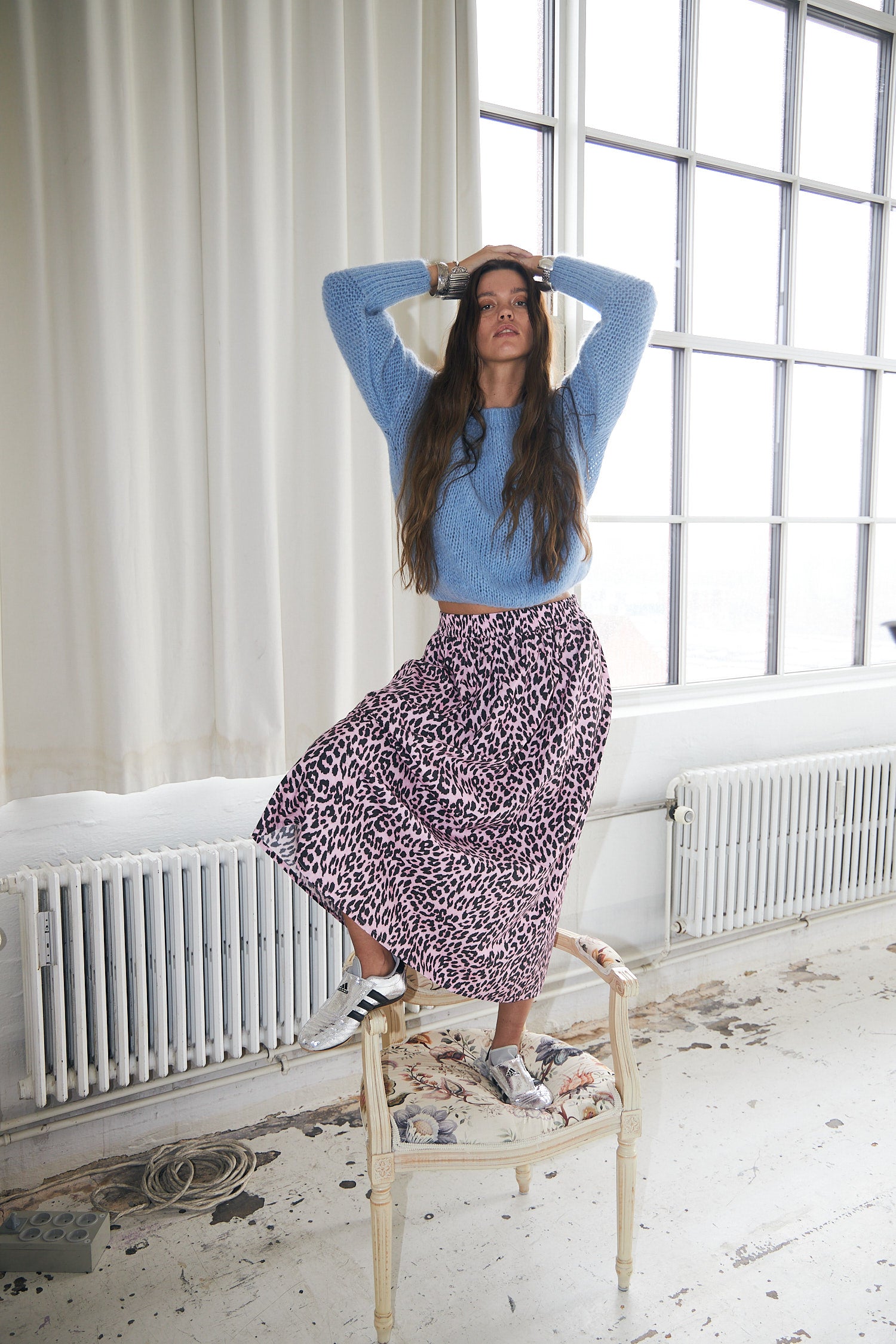 Lollys Laundry AkaneLL Maxi Skirt Skirt 84 Light Pink