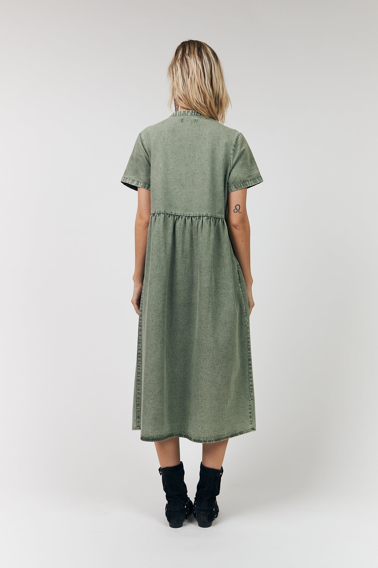 Lollys Laundry AliyaLL Midi Dress Dress 49 Dusty Green