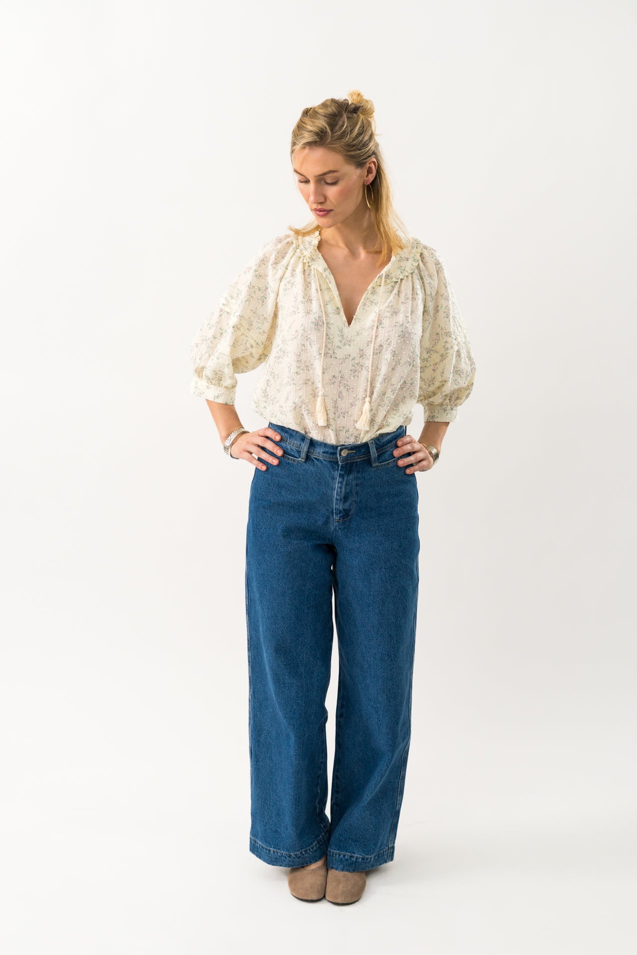 Lollys Laundry AlviLL Blouse 3/4 Blouse 02 Creme