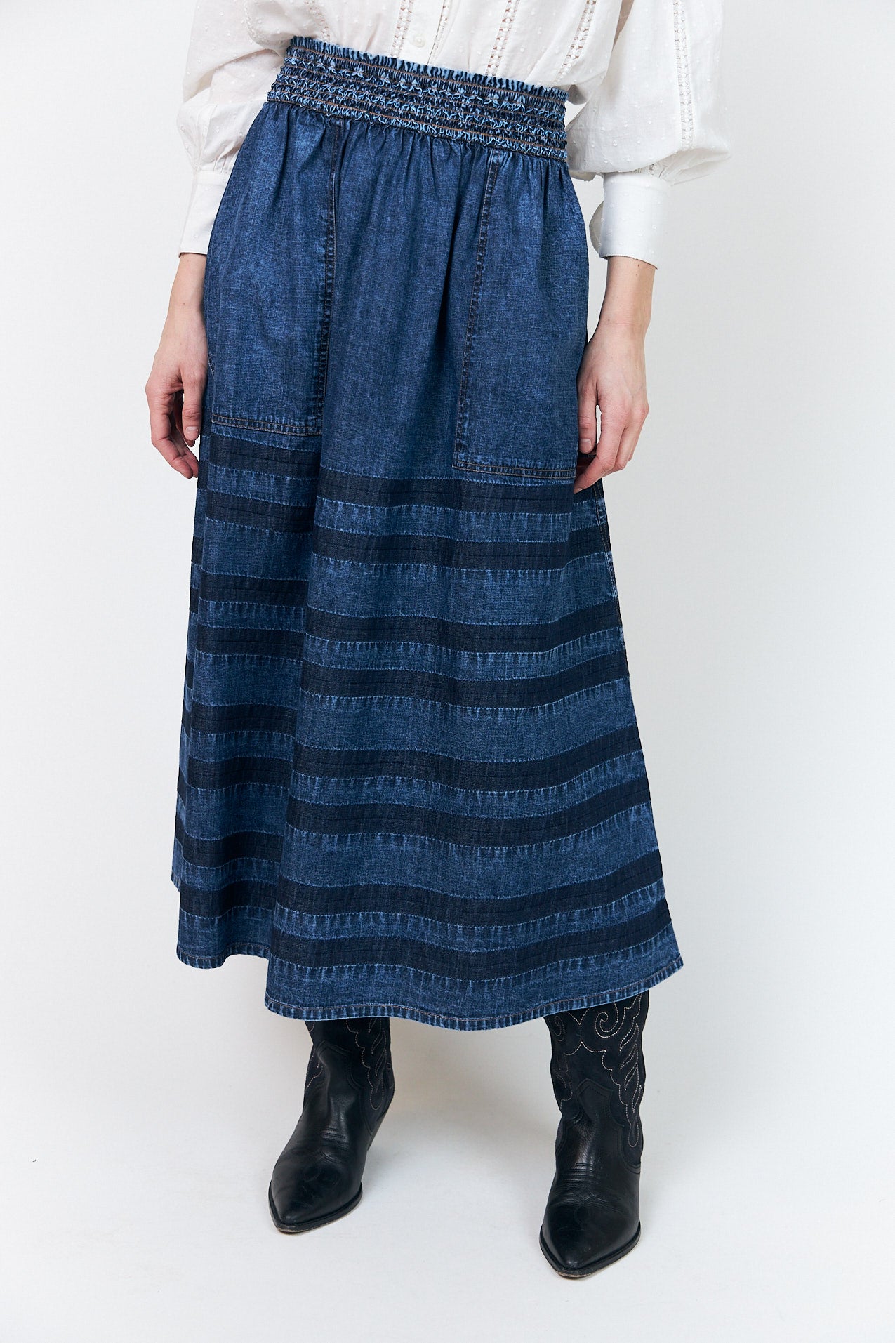 Lollys Laundry AmondLL Maxi Skirt Skirt 20 Blue