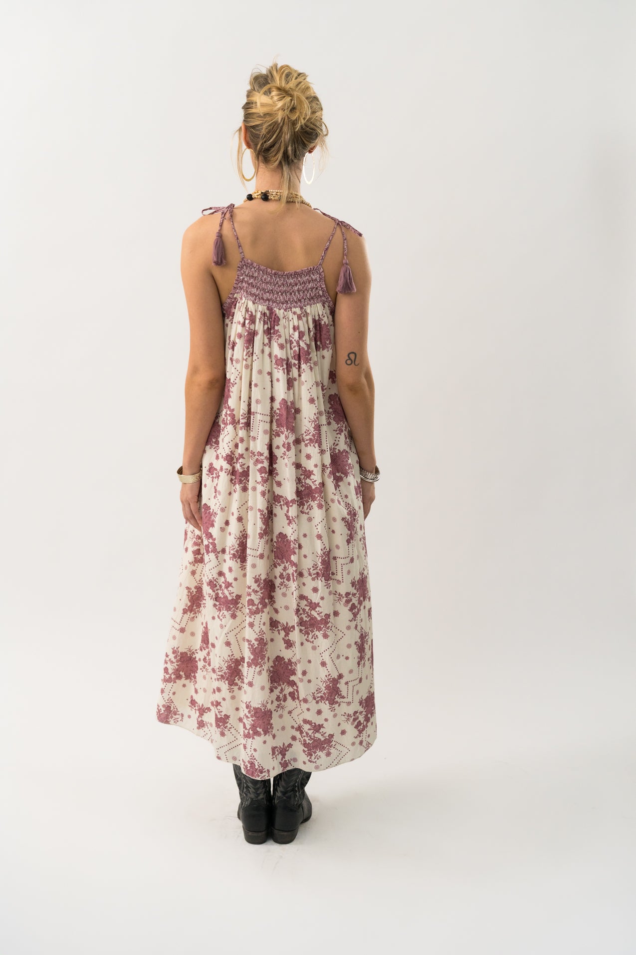 AngoLL Maxi Dress - Flower Print