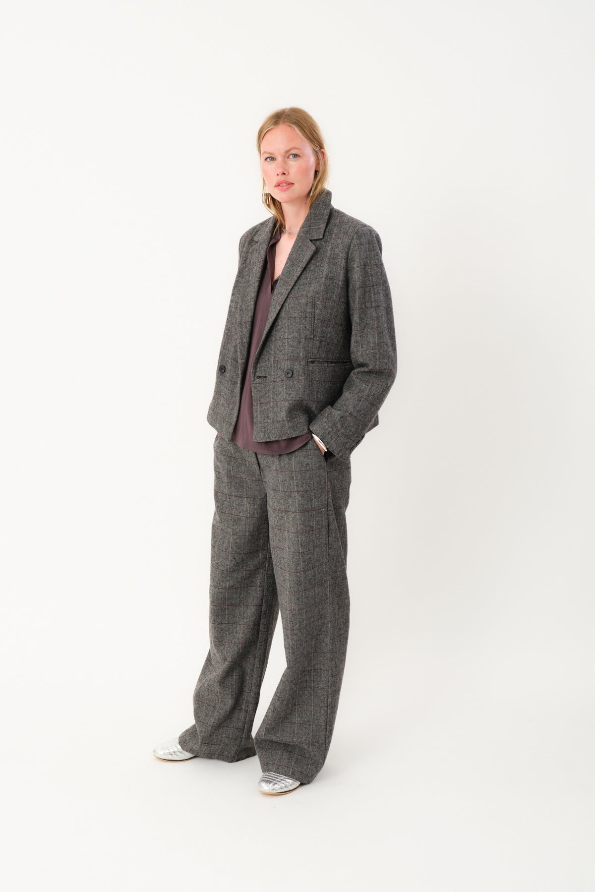 Lollys Laundry AntonellaLL Short Blazer Blazer 10 Grey