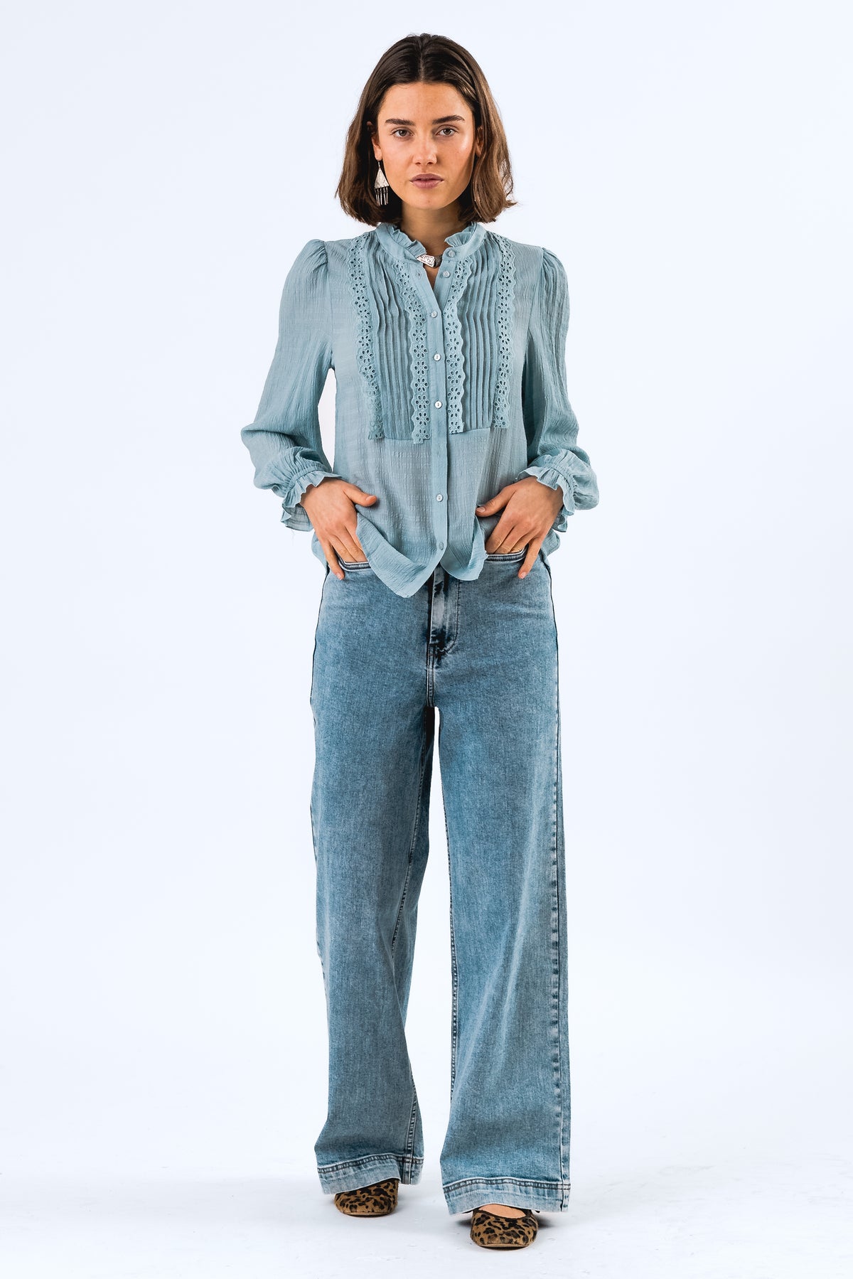Lollys Laundry ArielLL Shirt Shirt 29 Dusty Blue