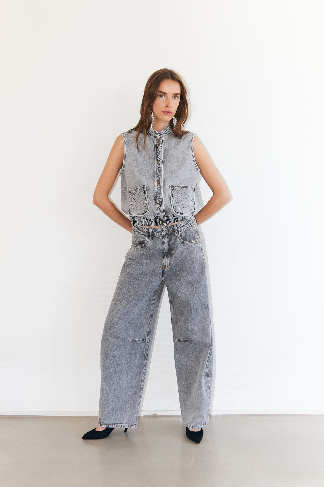 Lollys Laundry AvaLL Jeans Pants 12 Light Grey