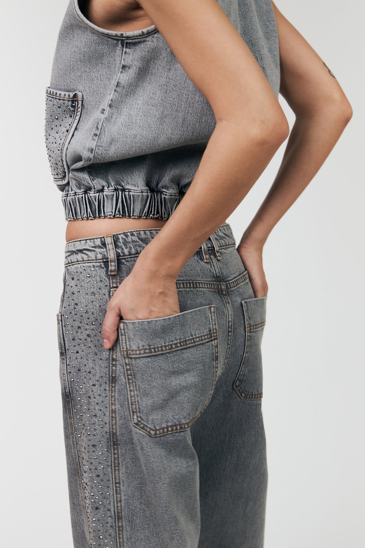 Lollys Laundry AvaLL Jeans Pants 12 Light Grey