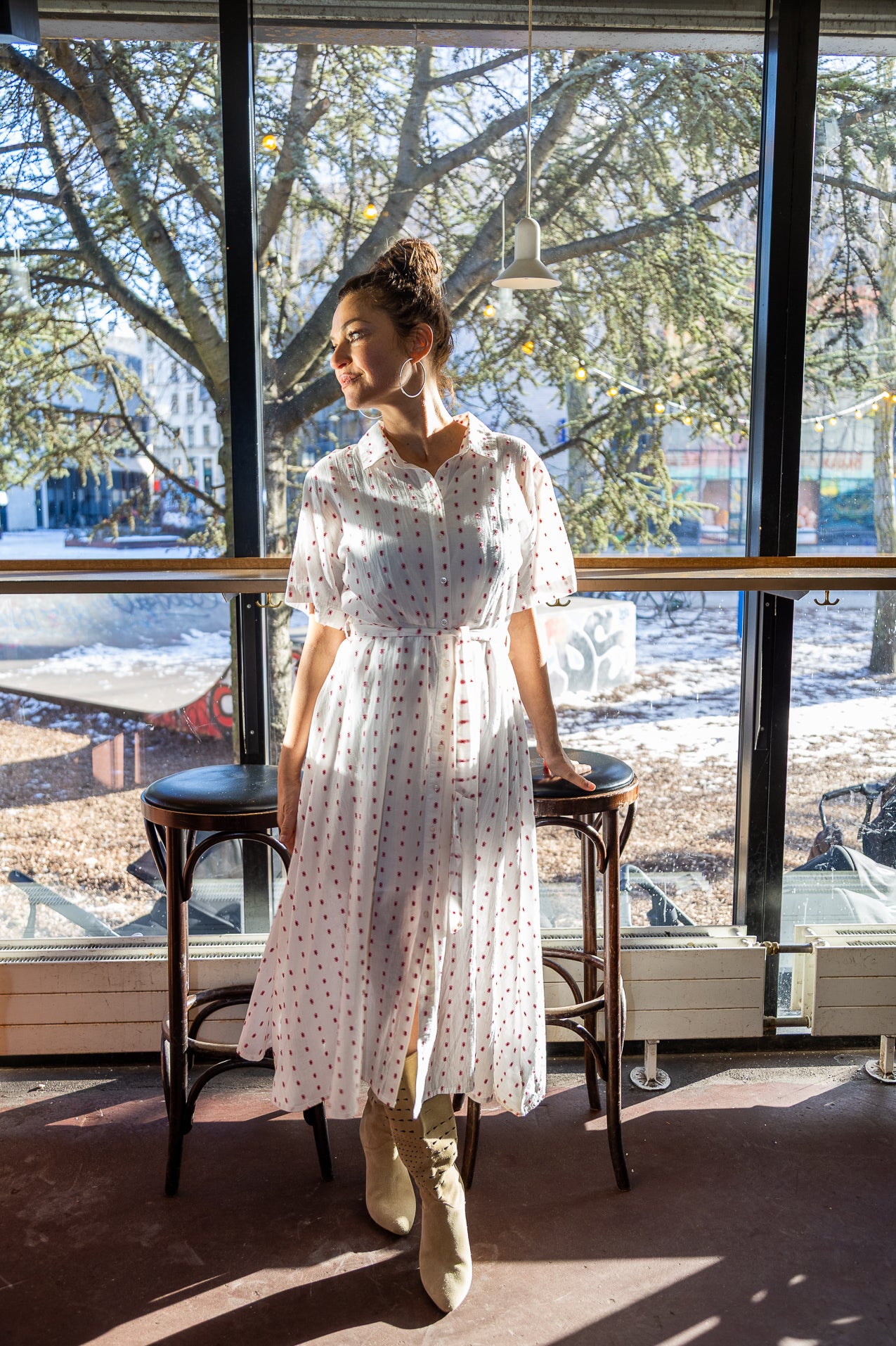 Lollys Laundry BlakeLL Midi Dress Dress 02 Creme