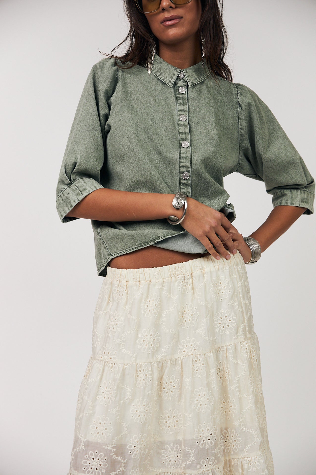 Lollys Laundry BonoLL Shirt Shirt 49 49 Dusty Green