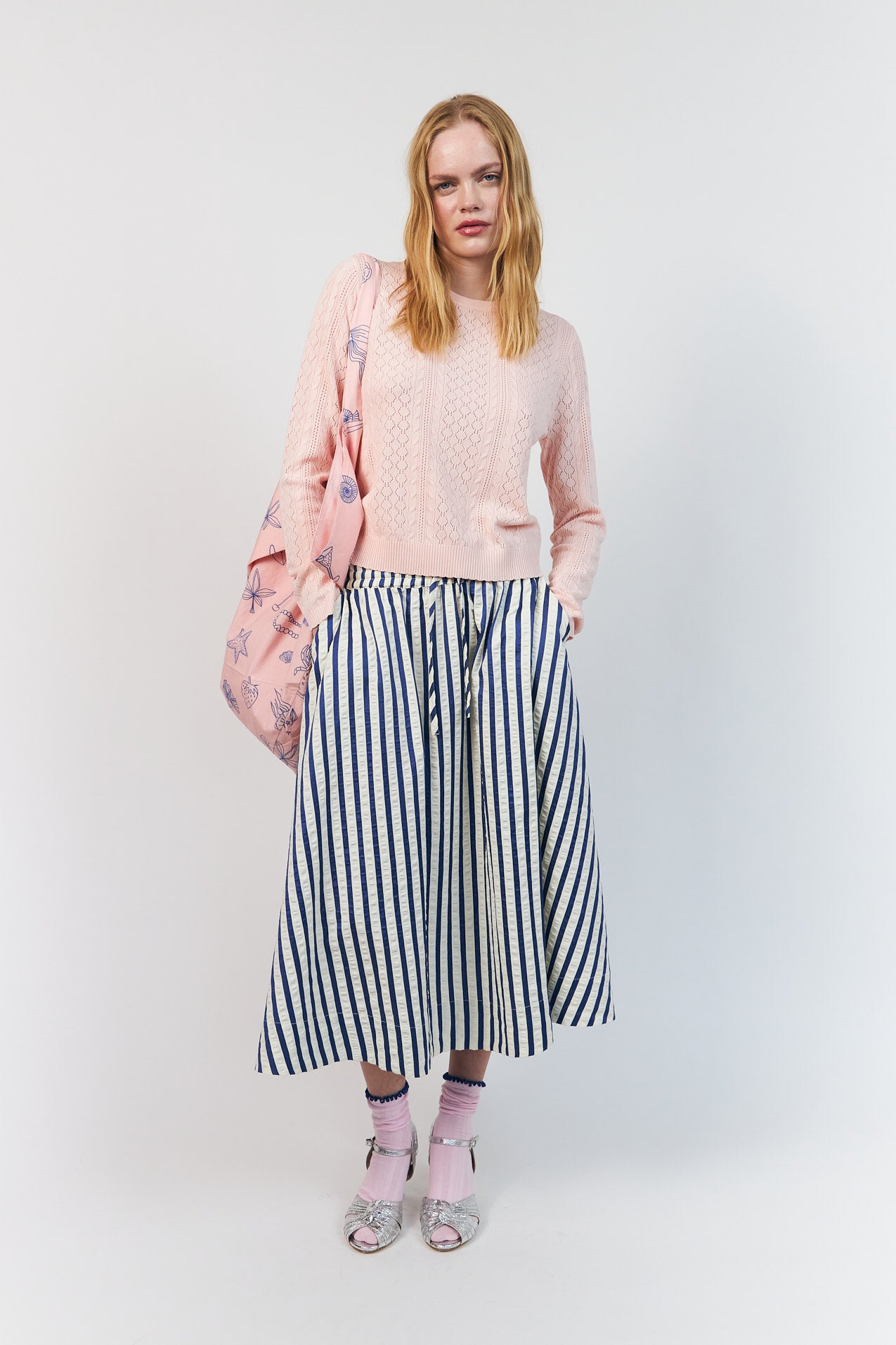 BristolLL Midi Skirt - Blue