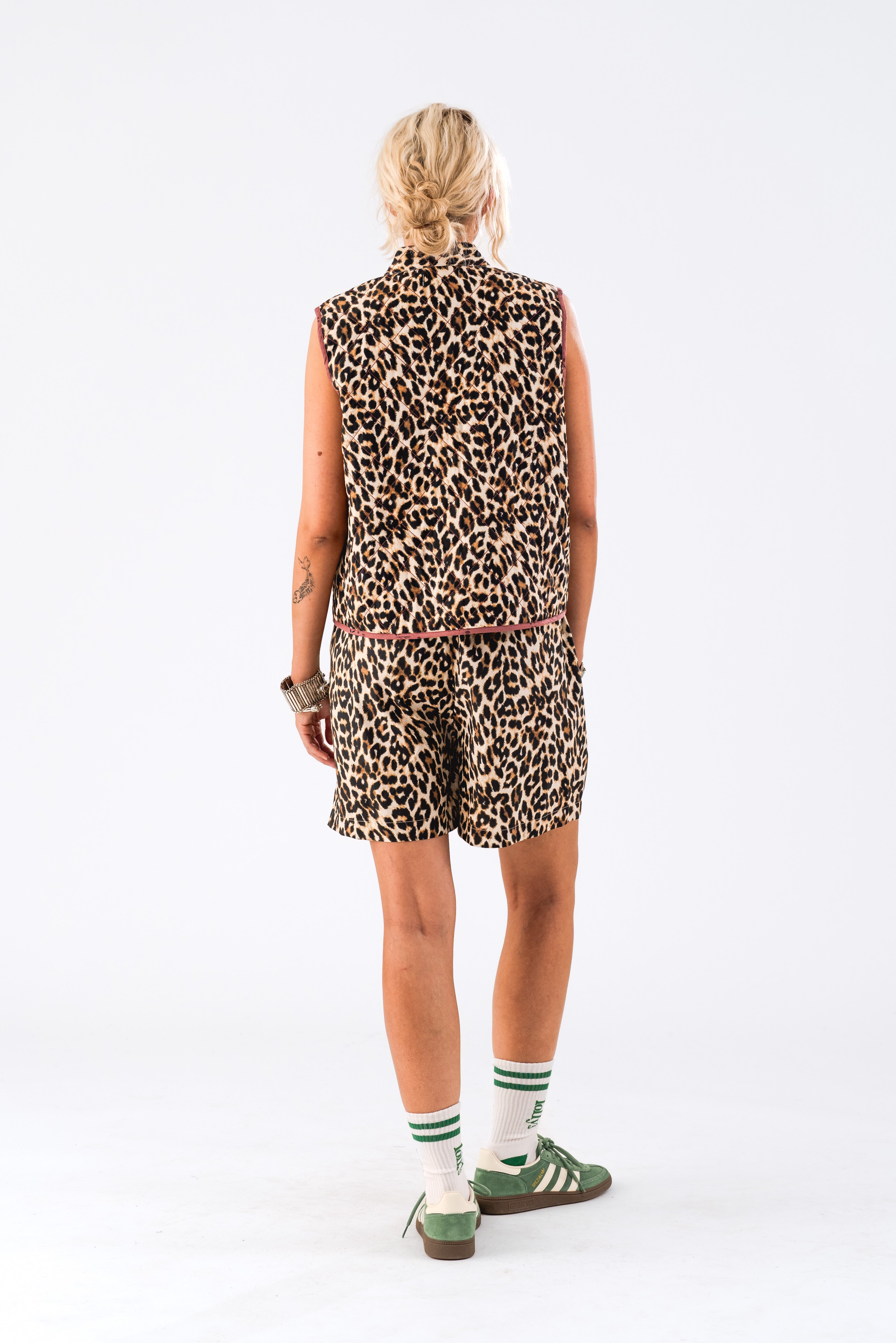 Lollys Laundry CairoLL Quilted Vest Vest 72 Leopard Print