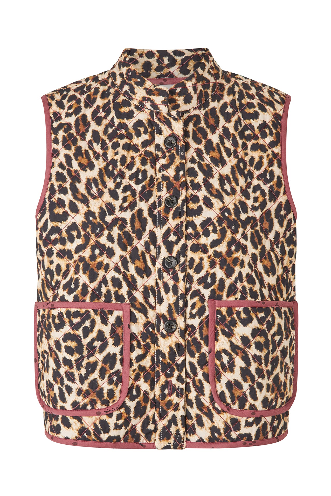 Lollys Laundry CairoLL Quilted Vest Vest 72 Leopard Print