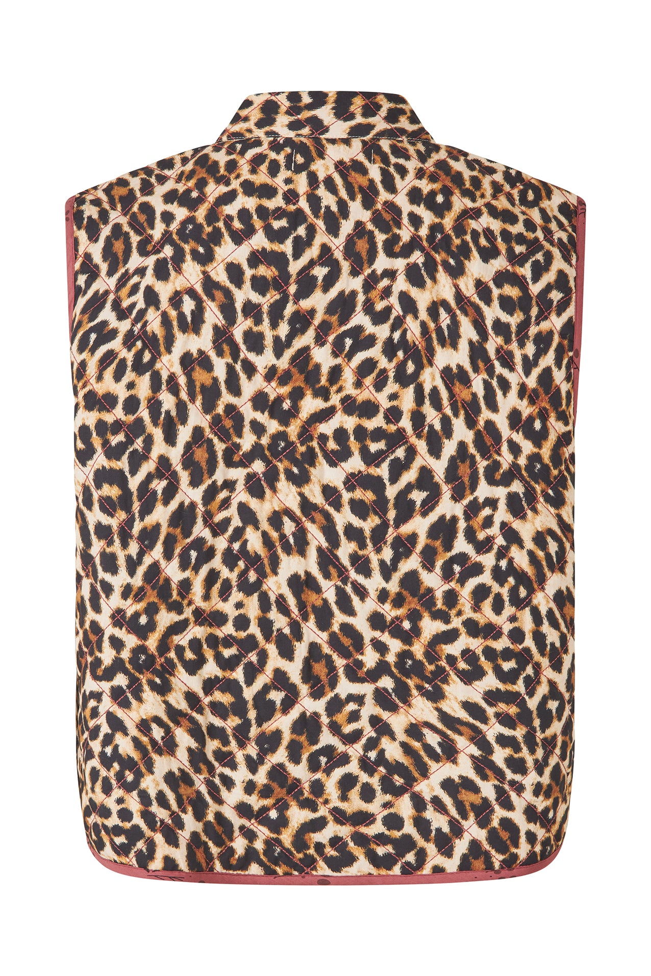 Lollys Laundry CairoLL Quilted Vest Vest 72 Leopard Print
