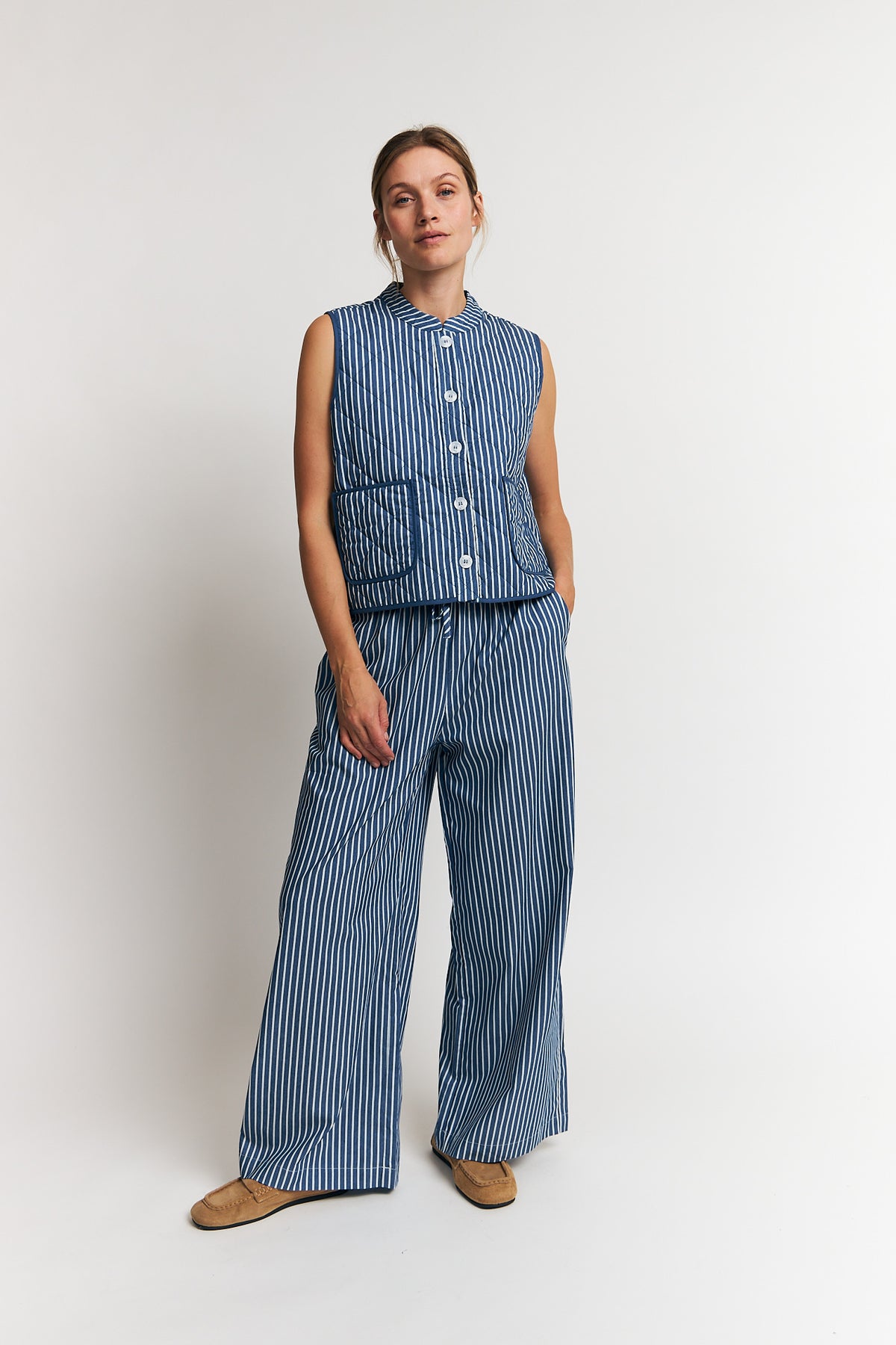 CairoLL Quilted Vest - Stripe