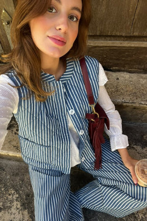 Lollys Laundry CairoLL Quilted Vest Vest 80 Stripe