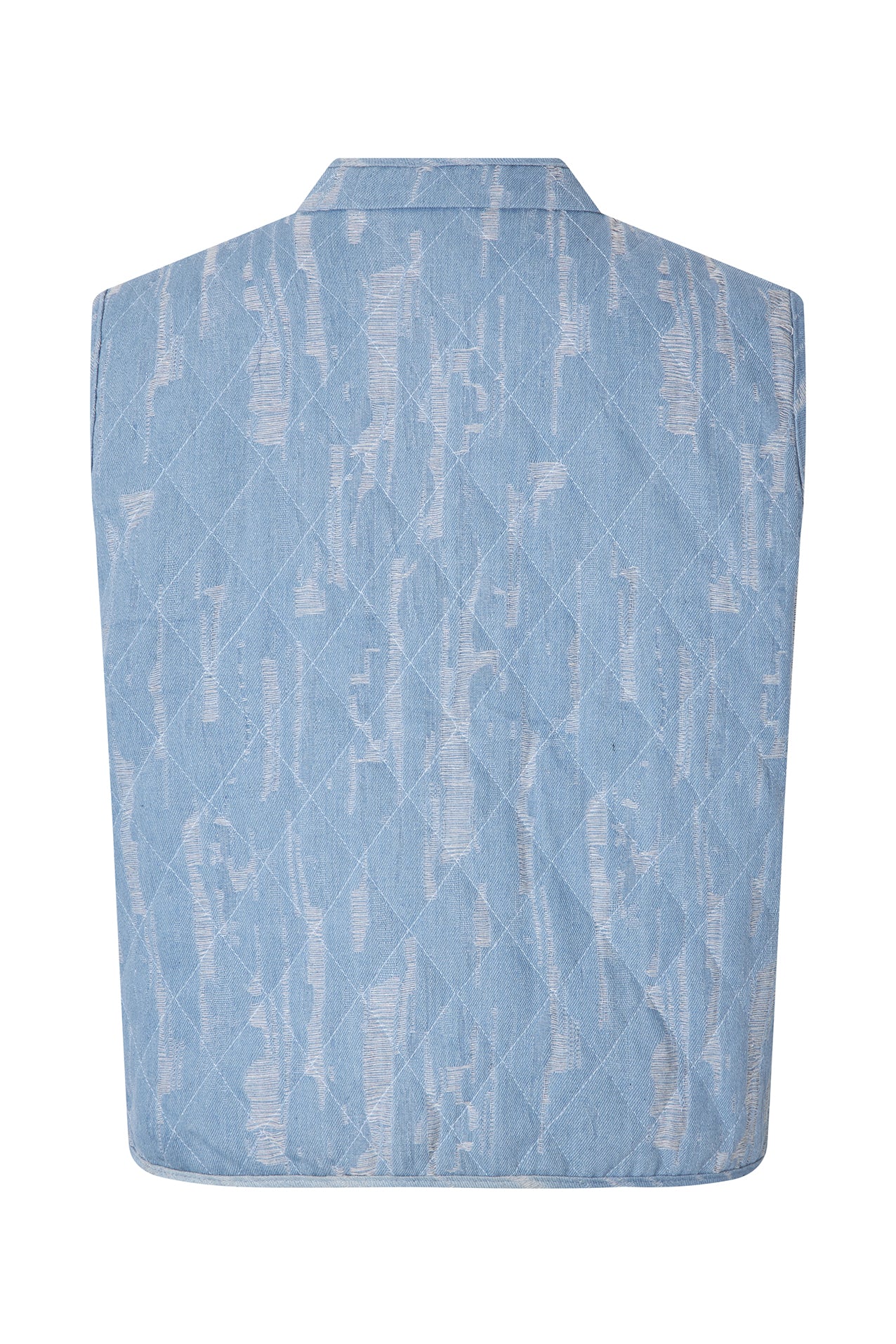 Lollys Laundry CairoLL Vest Vest 100 Washed Denim