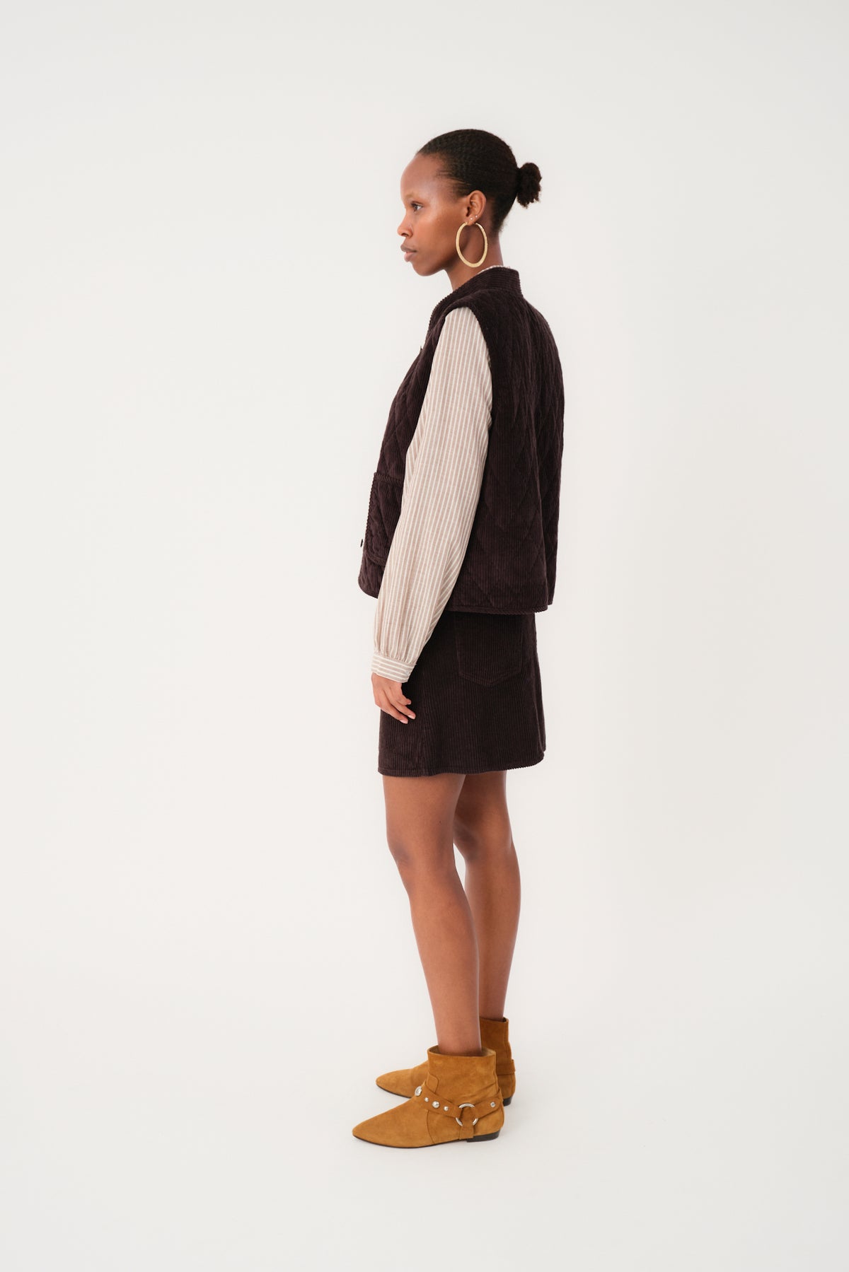 Lollys Laundry CairoLL Vest Vest 87 Dark Mokka