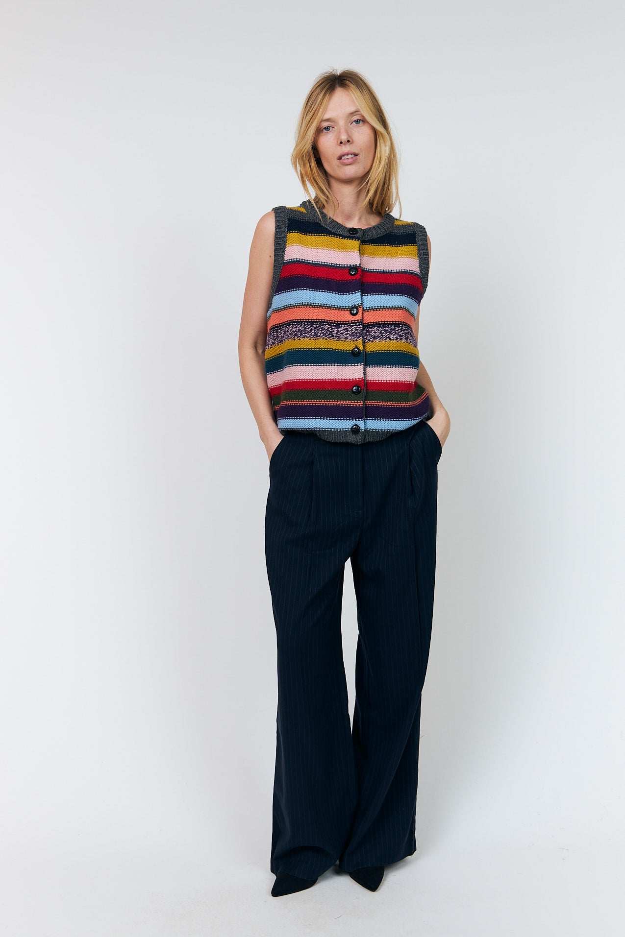 Lollys Laundry CaitLL Knit Vest Vest 70 Multi