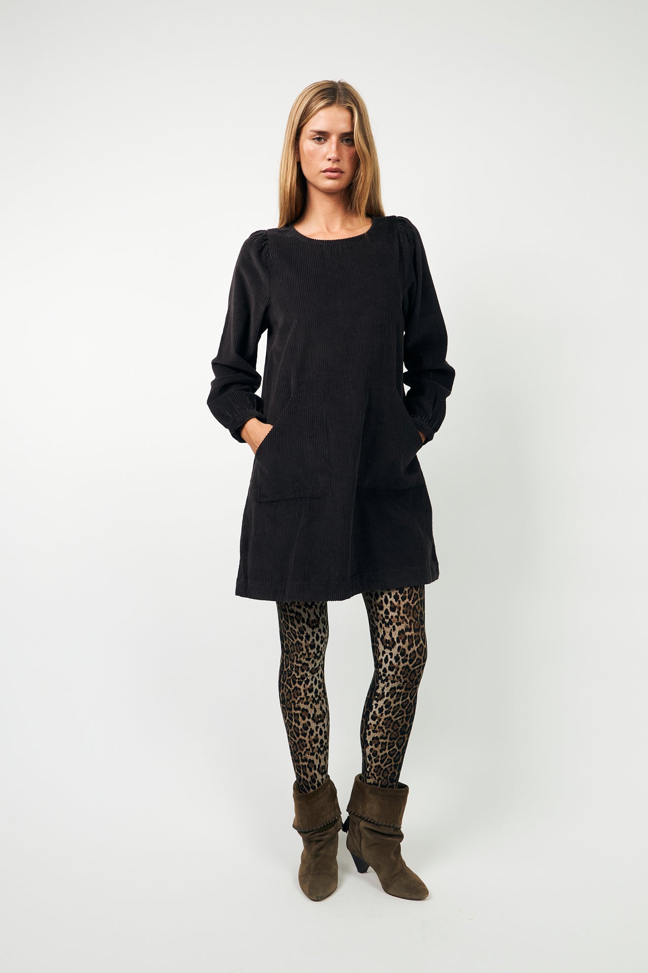 Lollys Laundry CarlaLL Short Dress Dress 87 Dark Mokka