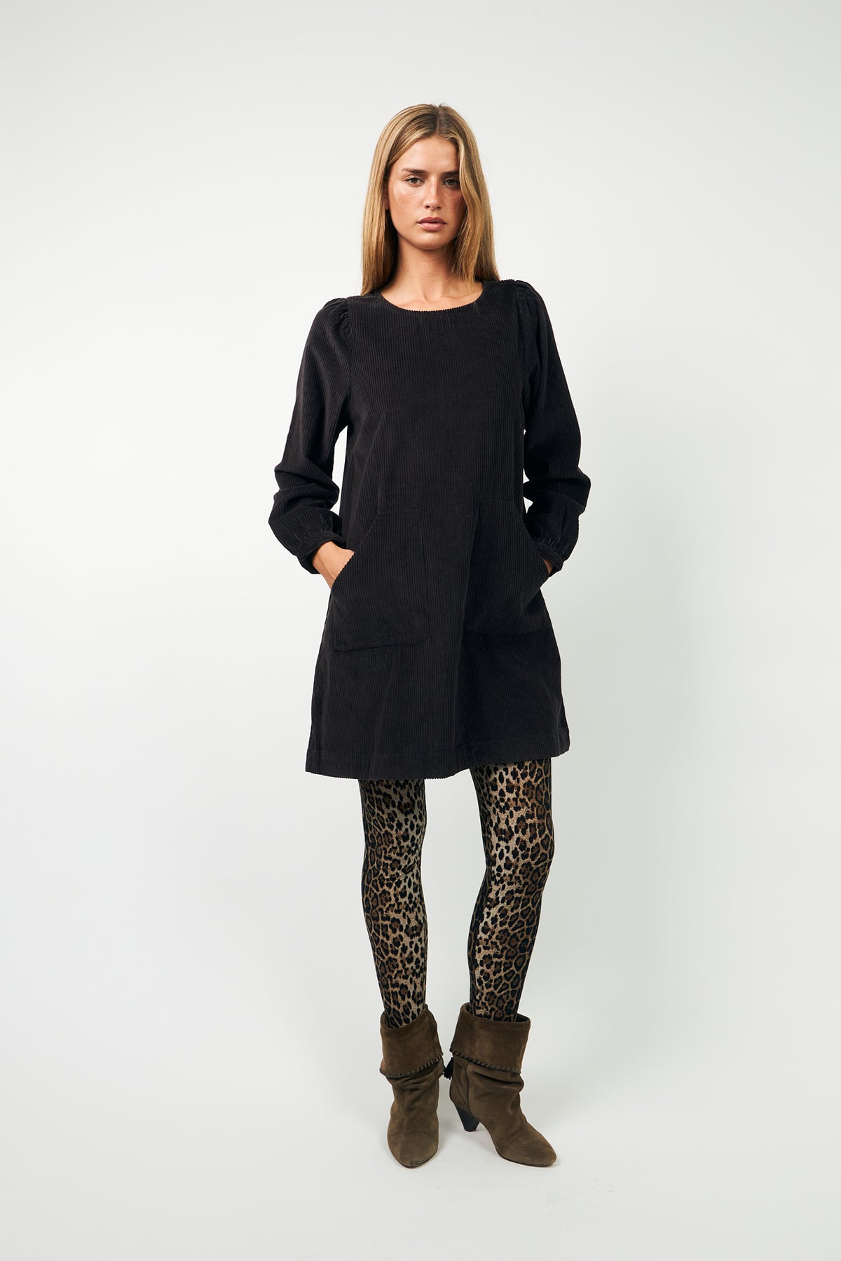 Lollys Laundry CarlaLL Short Dress Dress 87 Dark Mokka