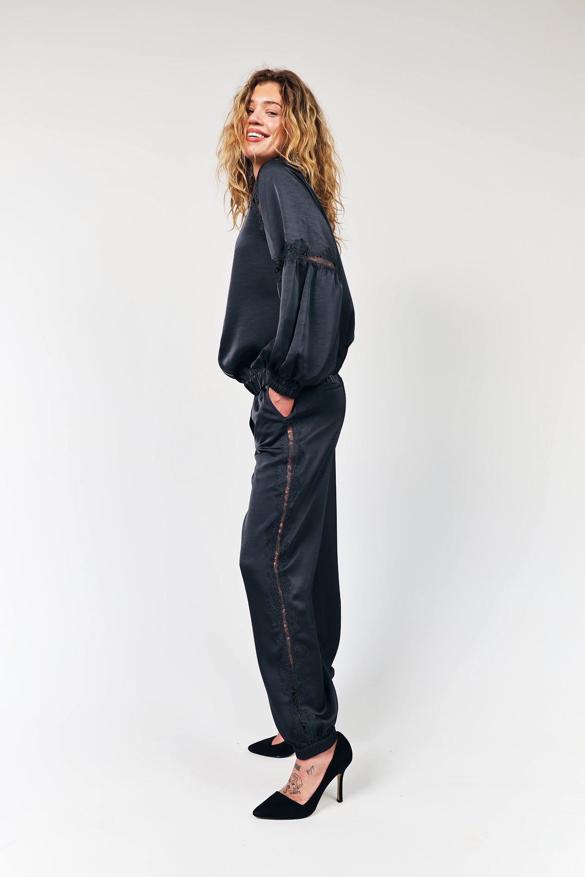 Lollys Laundry CatalinaLL Jacket Jacket 18 Washed Black