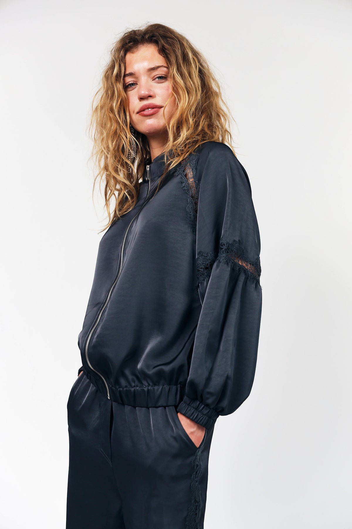 Lollys Laundry CatalinaLL Jacket Jacket 18 Washed Black