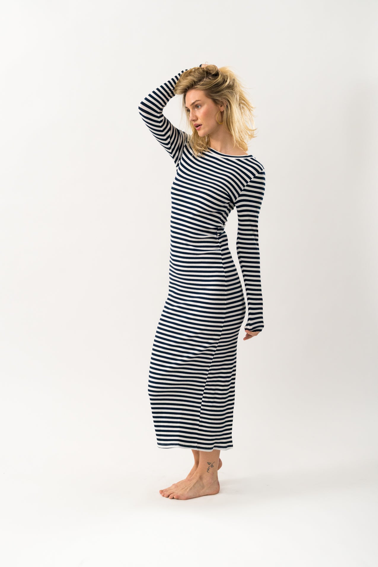 Lollys Laundry ChristineLL Maxi Dress LS Dress 26 Navy