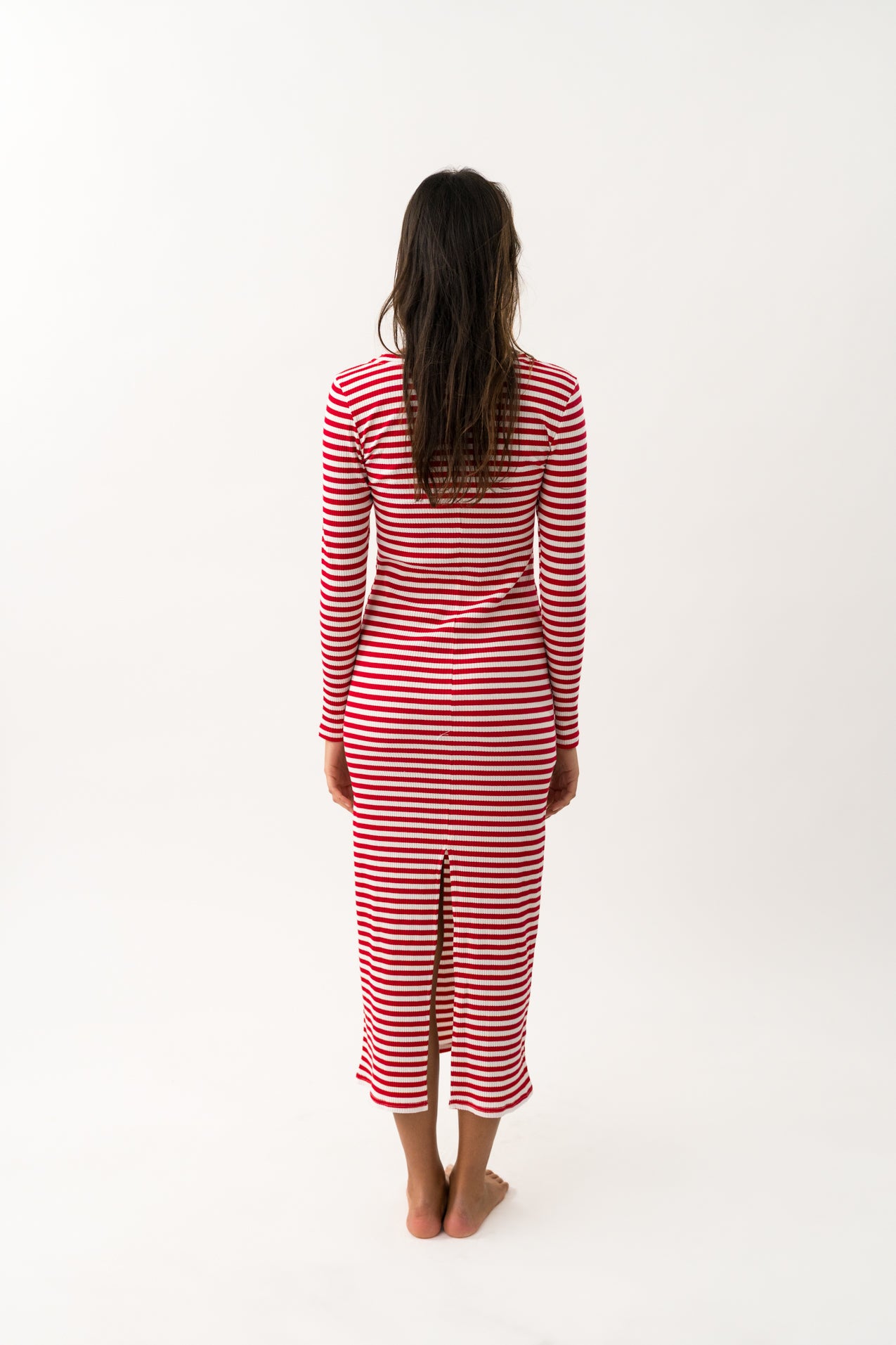 ChristineLL Maxi Dress LS - Red