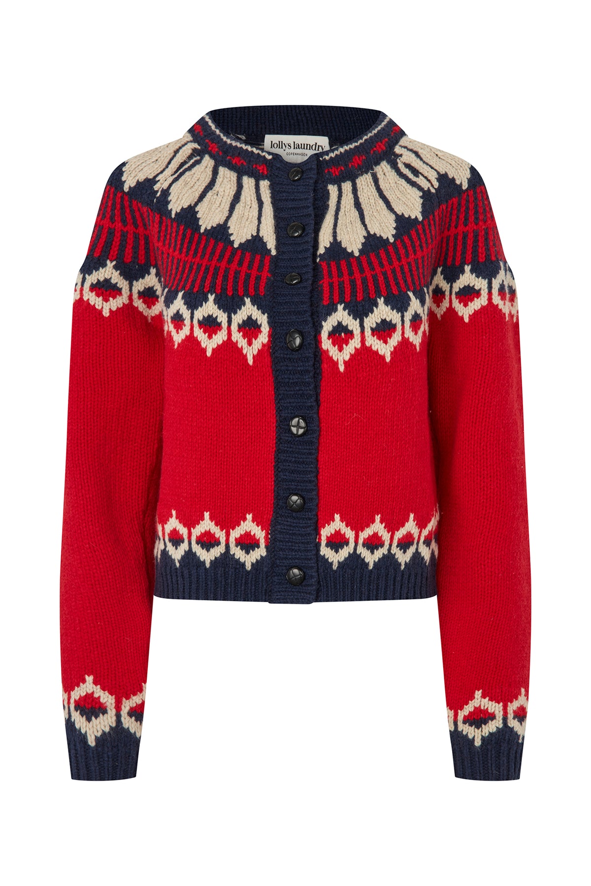 Lollys Laundry ClareLL Knit Cardigan Cardigan 30 Red