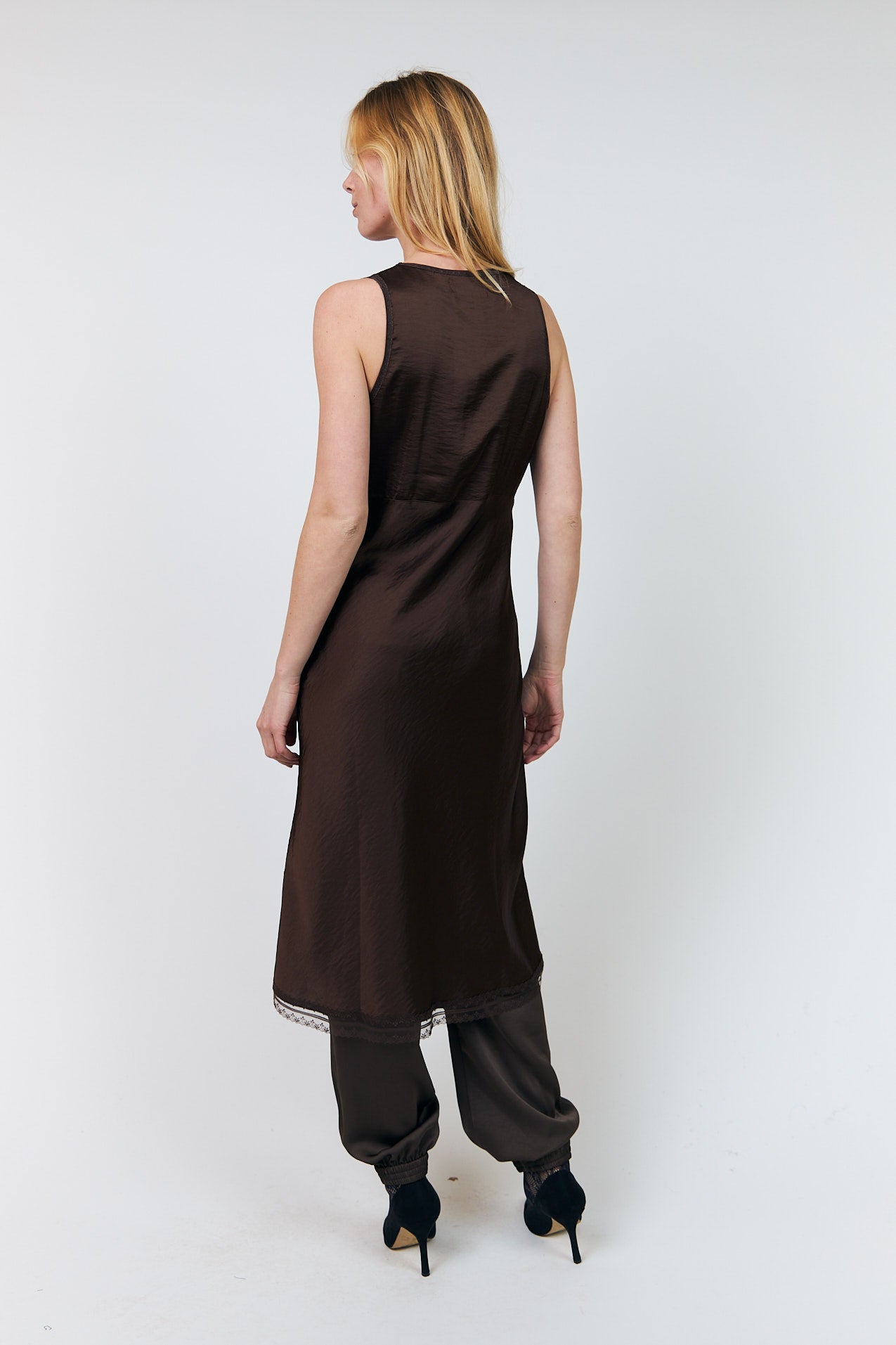 Lollys Laundry ClariLL Midi Dress Dress 87 Dark Mokka