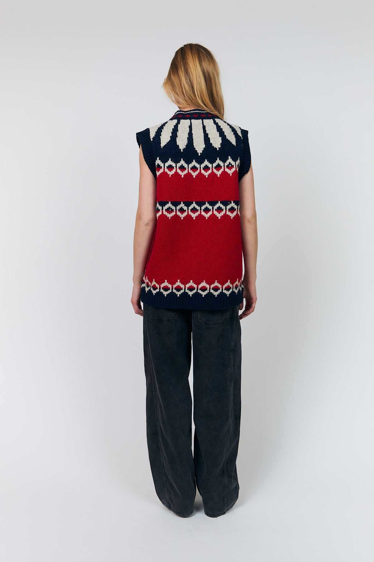 Lollys Laundry CleoLL Knit Vest Vest 30 Red