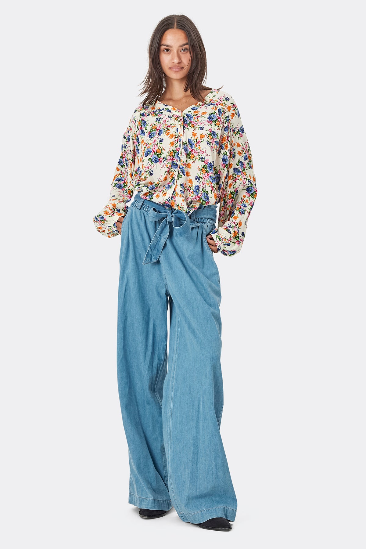 Lollys Laundry ElifLL Shirt LS Shirt 74 Flower Print