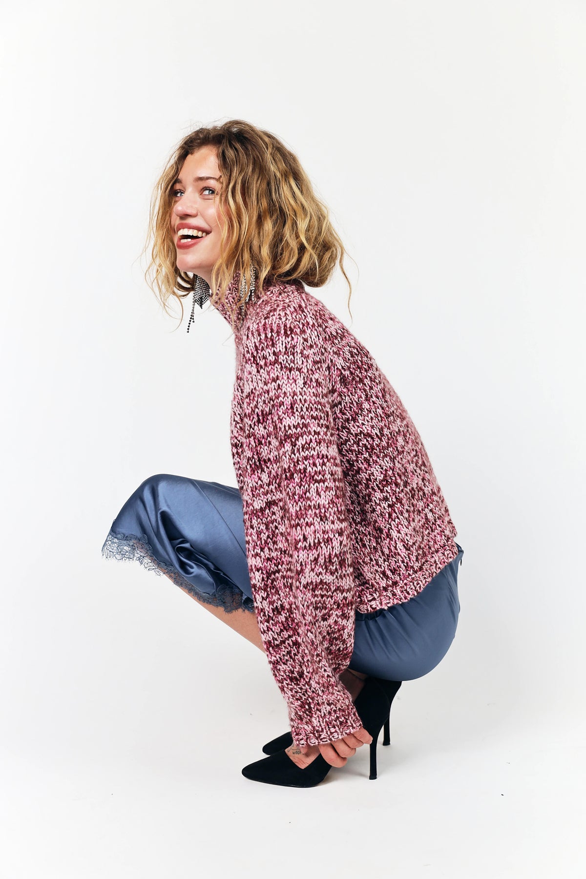 ElioLL Knit Jumper - Light Pink