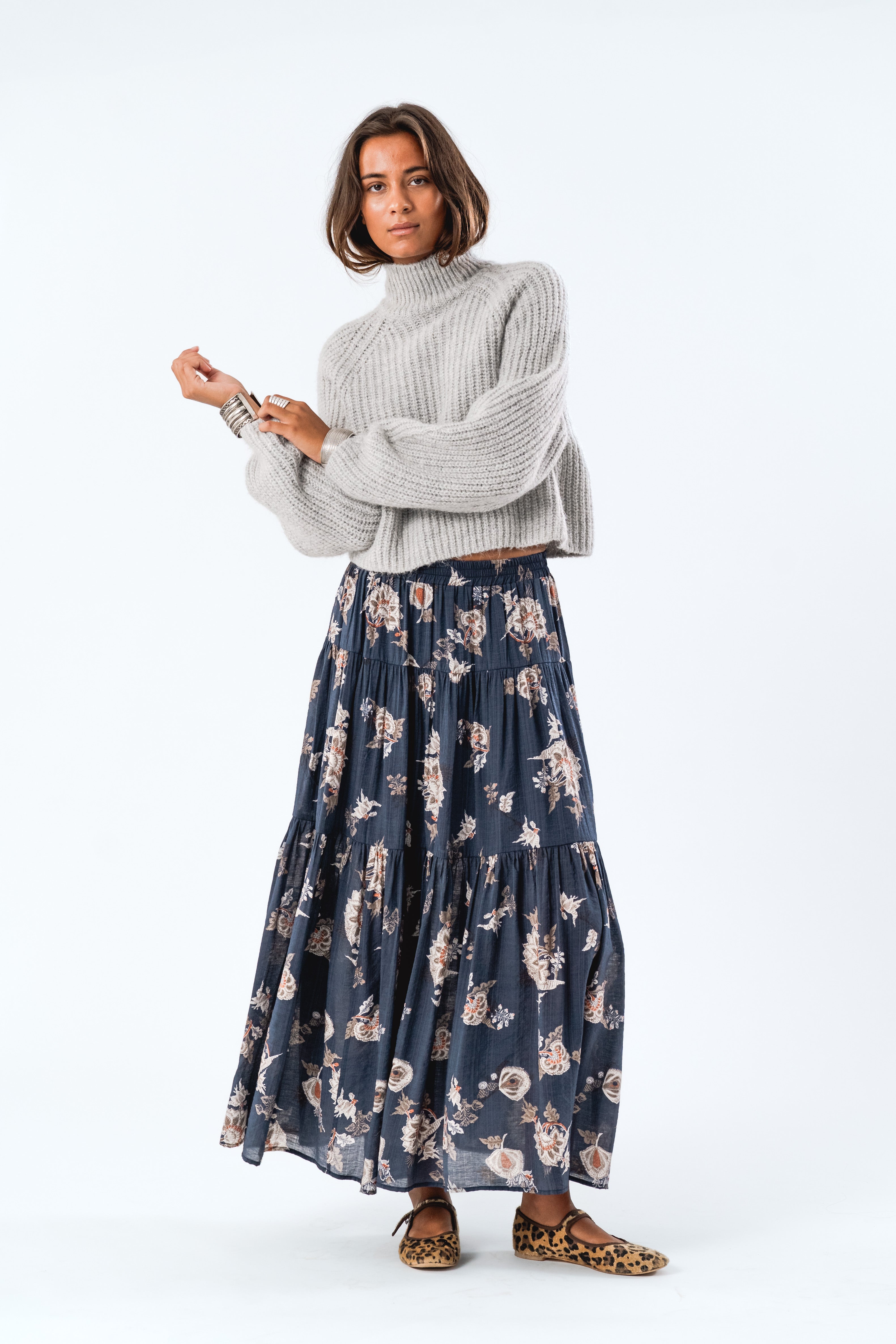 ElioLL Knit Jumper LS - Light Grey Melange