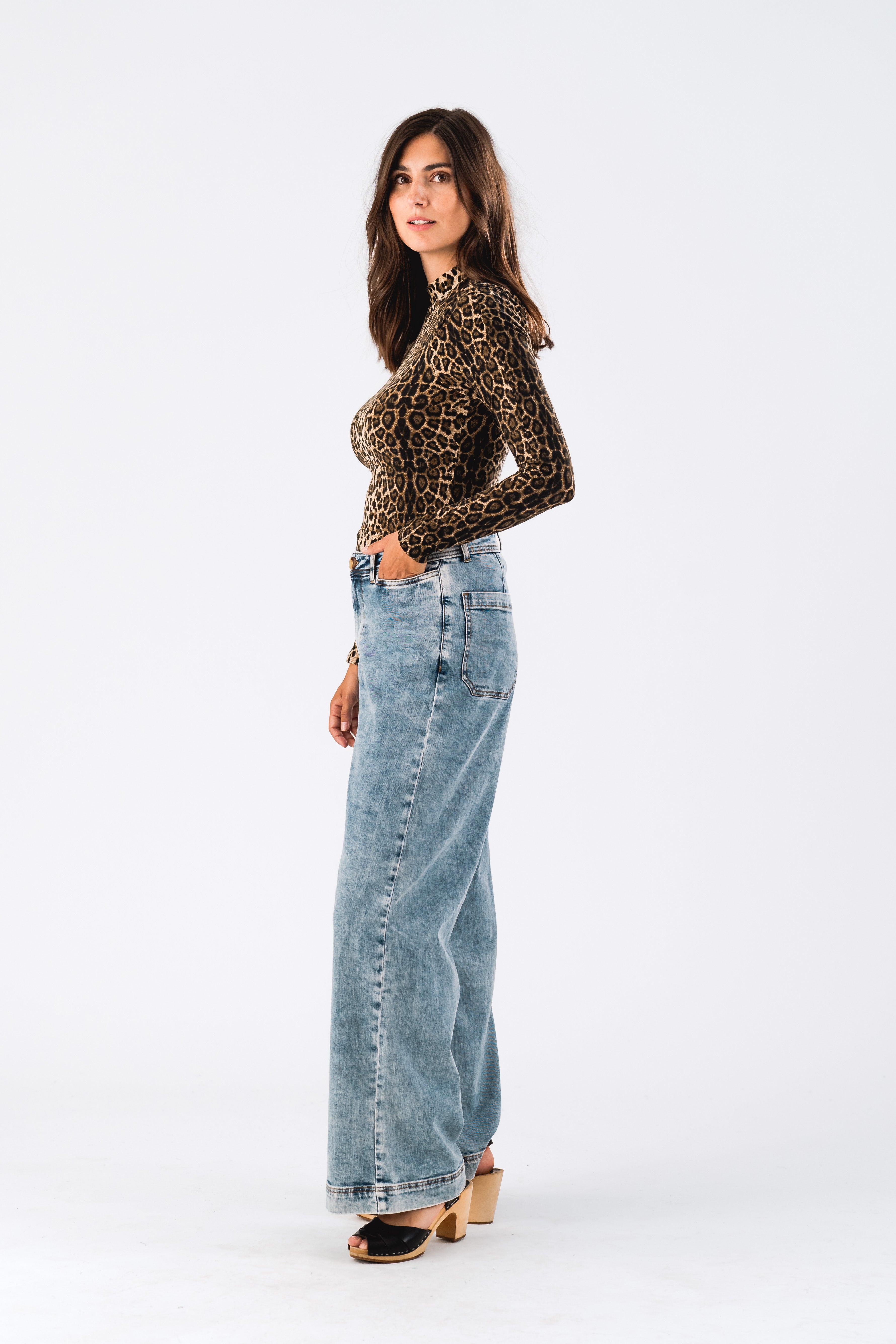 Ellen Blouse - Leopard Print