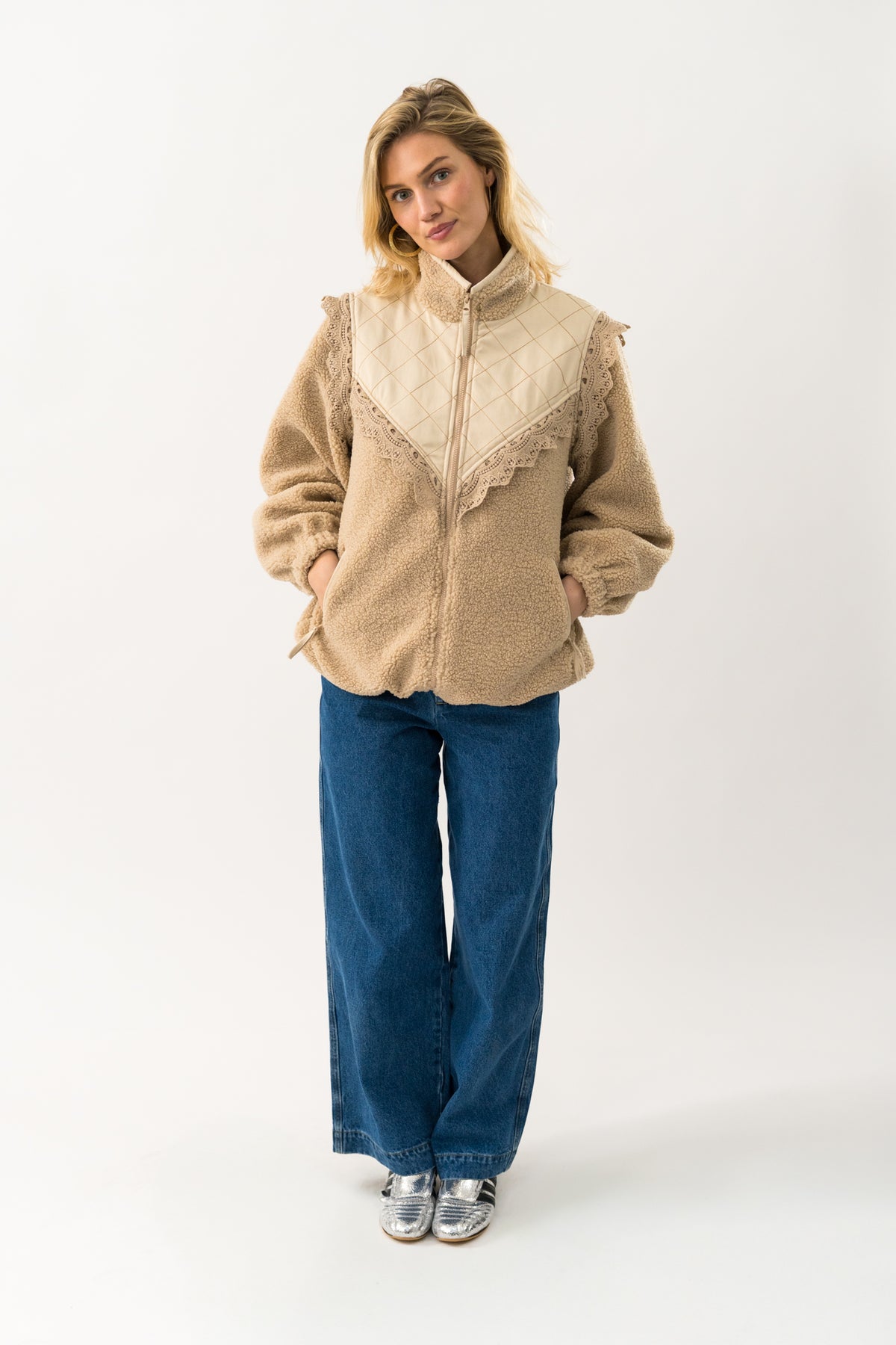 Lollys Laundry FalLL Teddy Jacket Outerwear 02 02 Creme