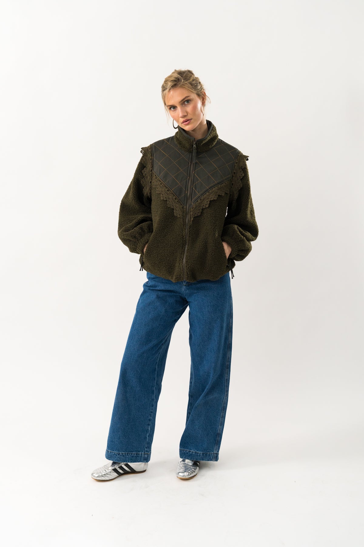 Lollys Laundry FalLL Teddy Jacket Outerwear 42 Dark Green