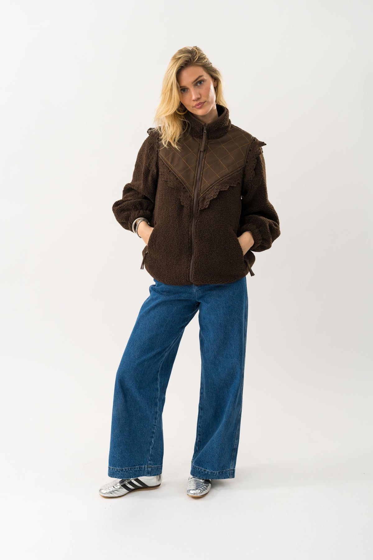 Lollys Laundry FalLL Teddy Jacket Outerwear 87 Dark Mokka