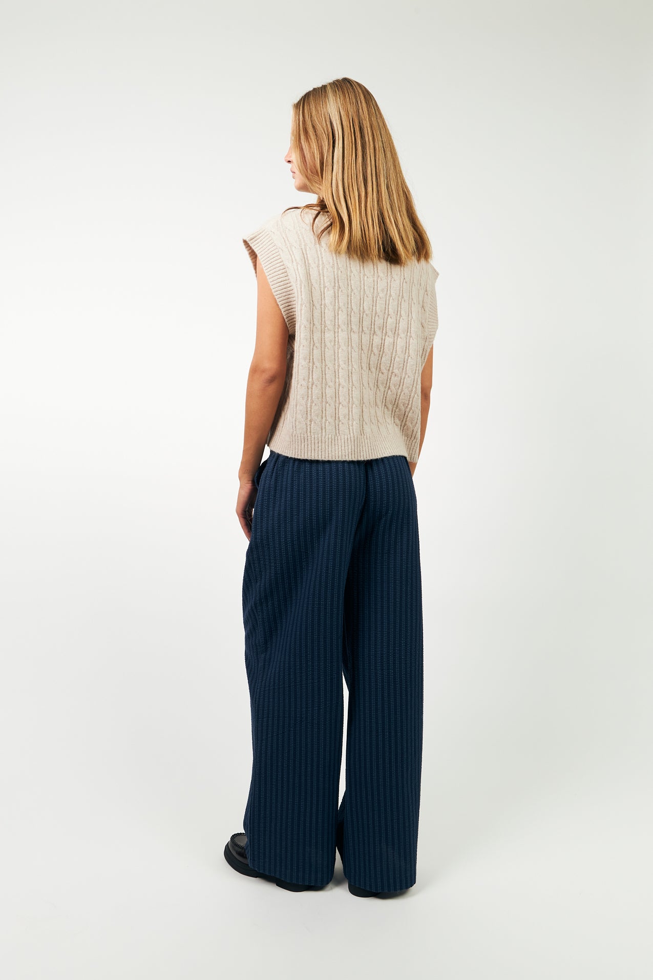 Lollys Laundry FinnLL Knit Vest Vest 08 Beige