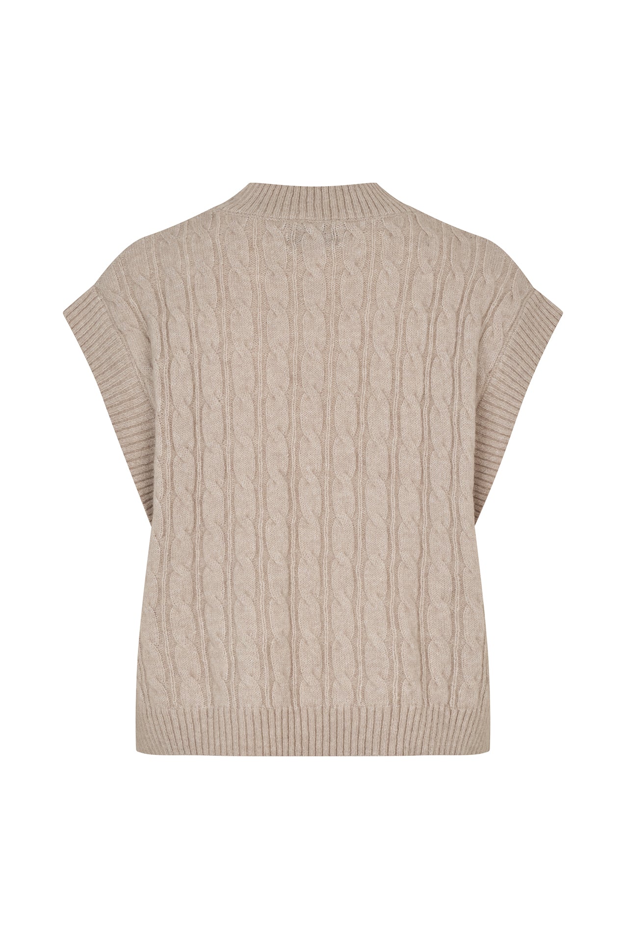 Lollys Laundry FinnLL Knit Vest Vest 08 Beige