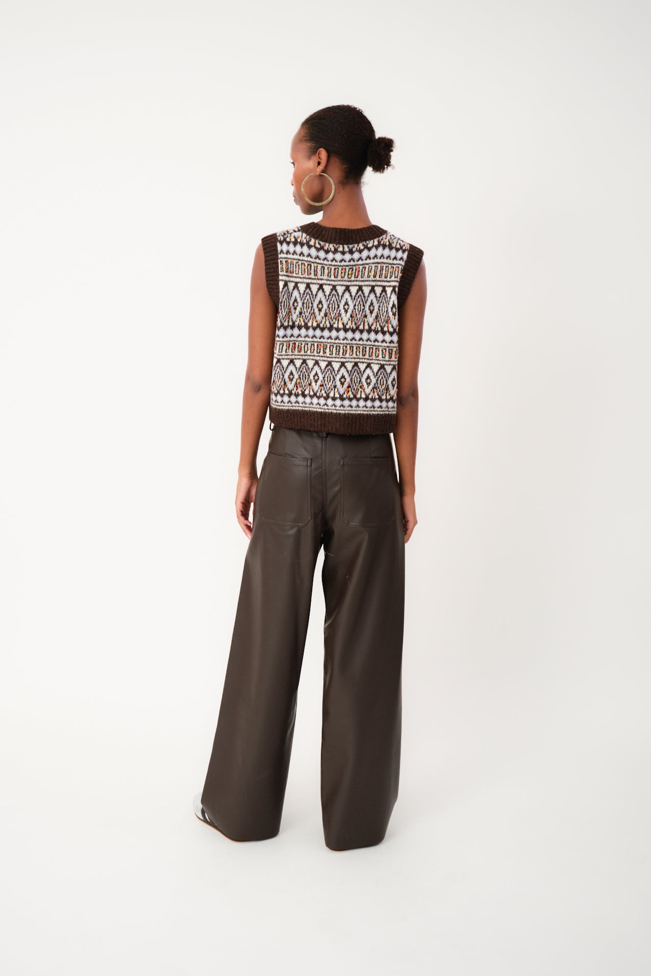 Lollys Laundry FrancescaLL Vest Vest 87 Dark Mokka