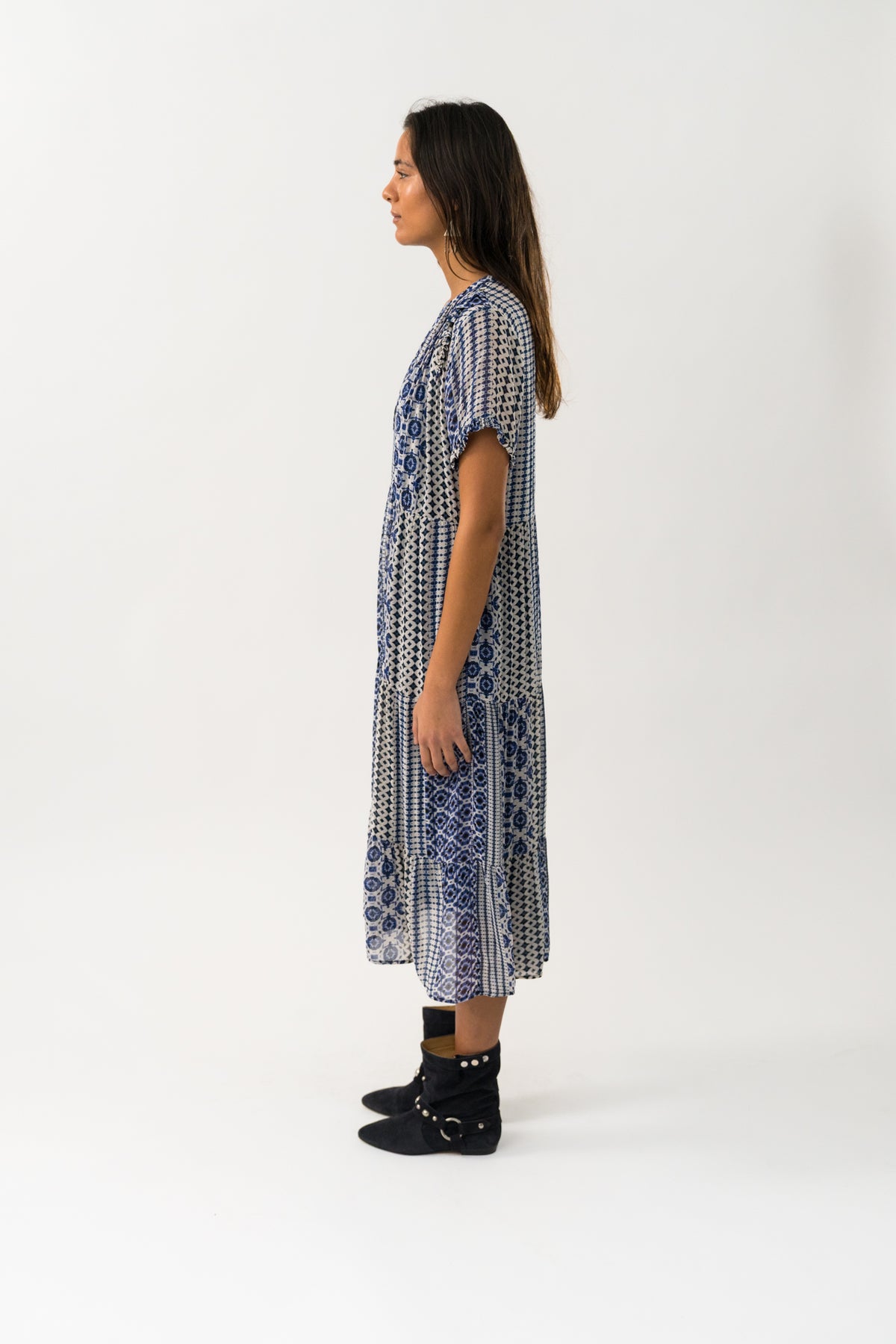 Lollys Laundry FreddyLL Midi Dress SS Dress 20 Blue