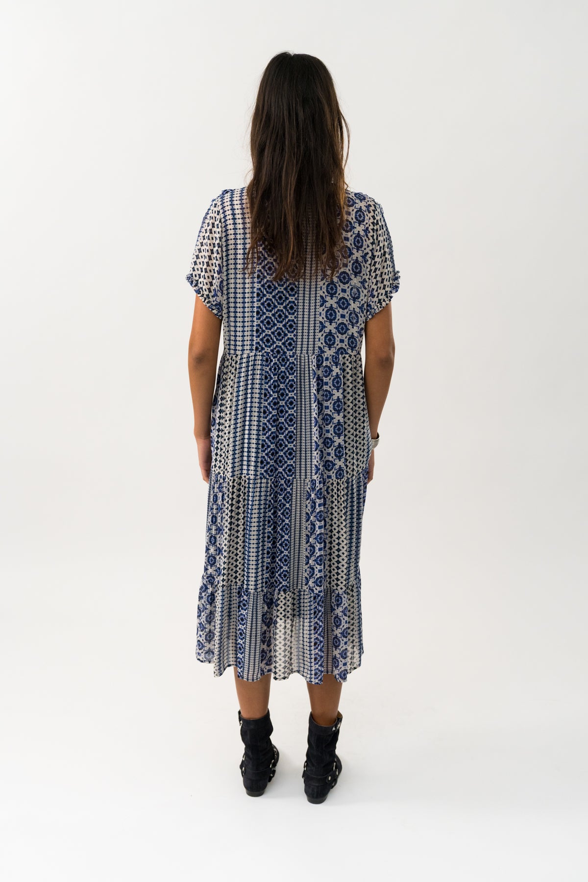 Lollys Laundry FreddyLL Midi Dress SS Dress 20 Blue