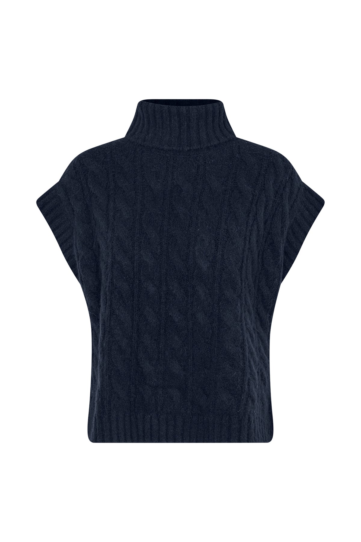 FresnoLL Knit Vest - Dark Blue