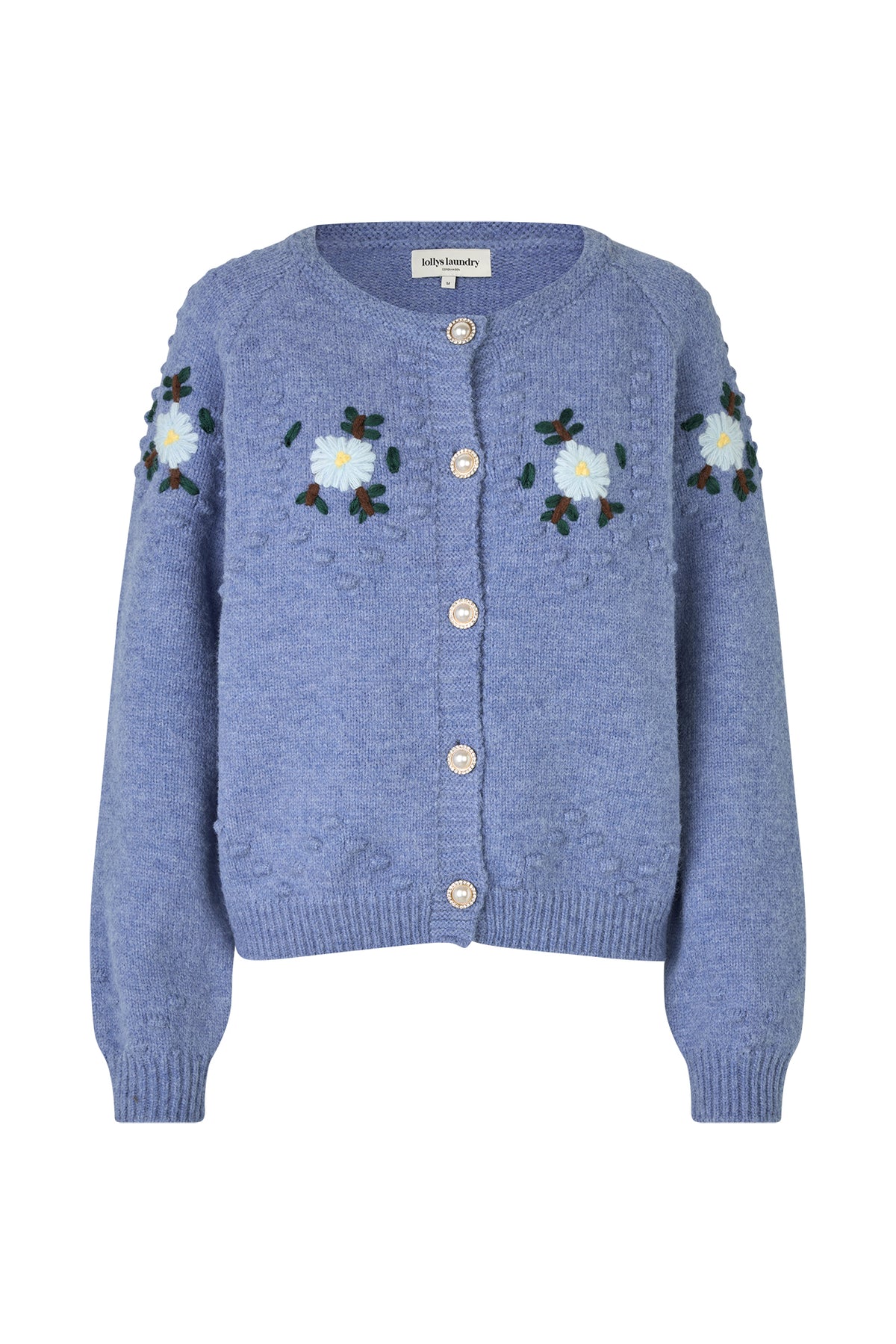 GracelynnLL Knit Cardigan - Blue Melange