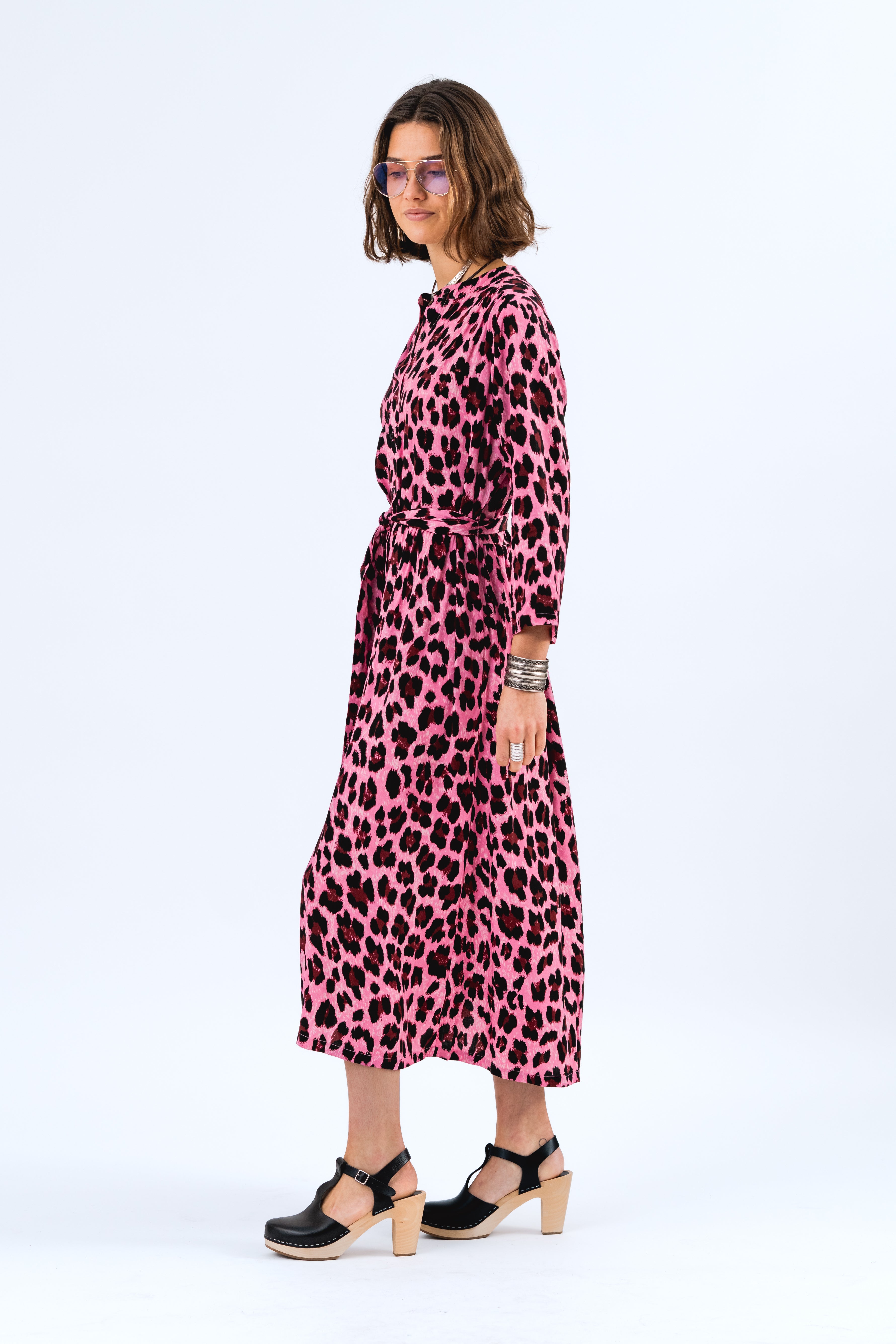 HarperLL Maxi Dress 3/4 - Neon Pink