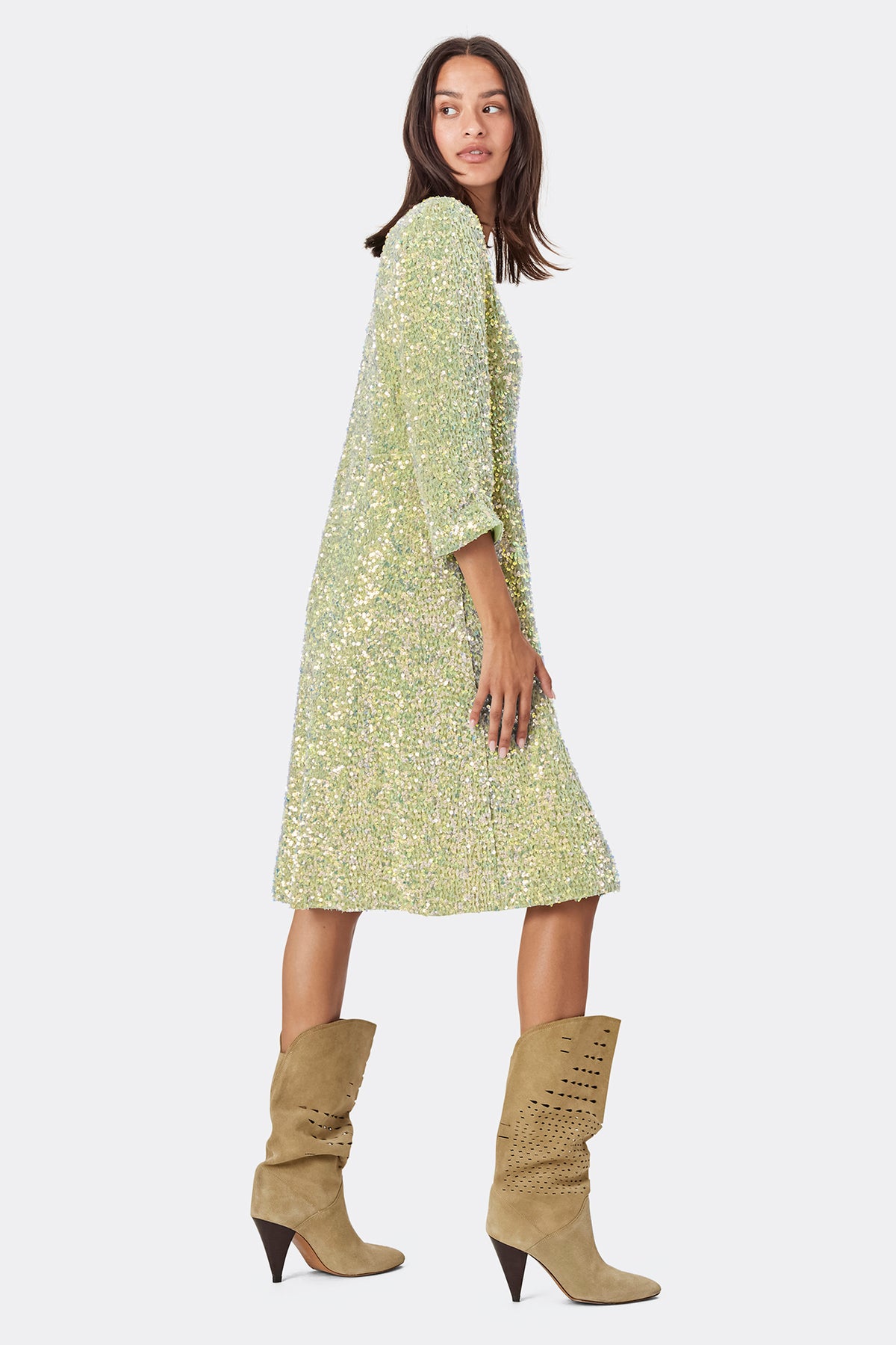 Lollys Laundry HavanaLL Midi Dress SS Dress 41 Light Green