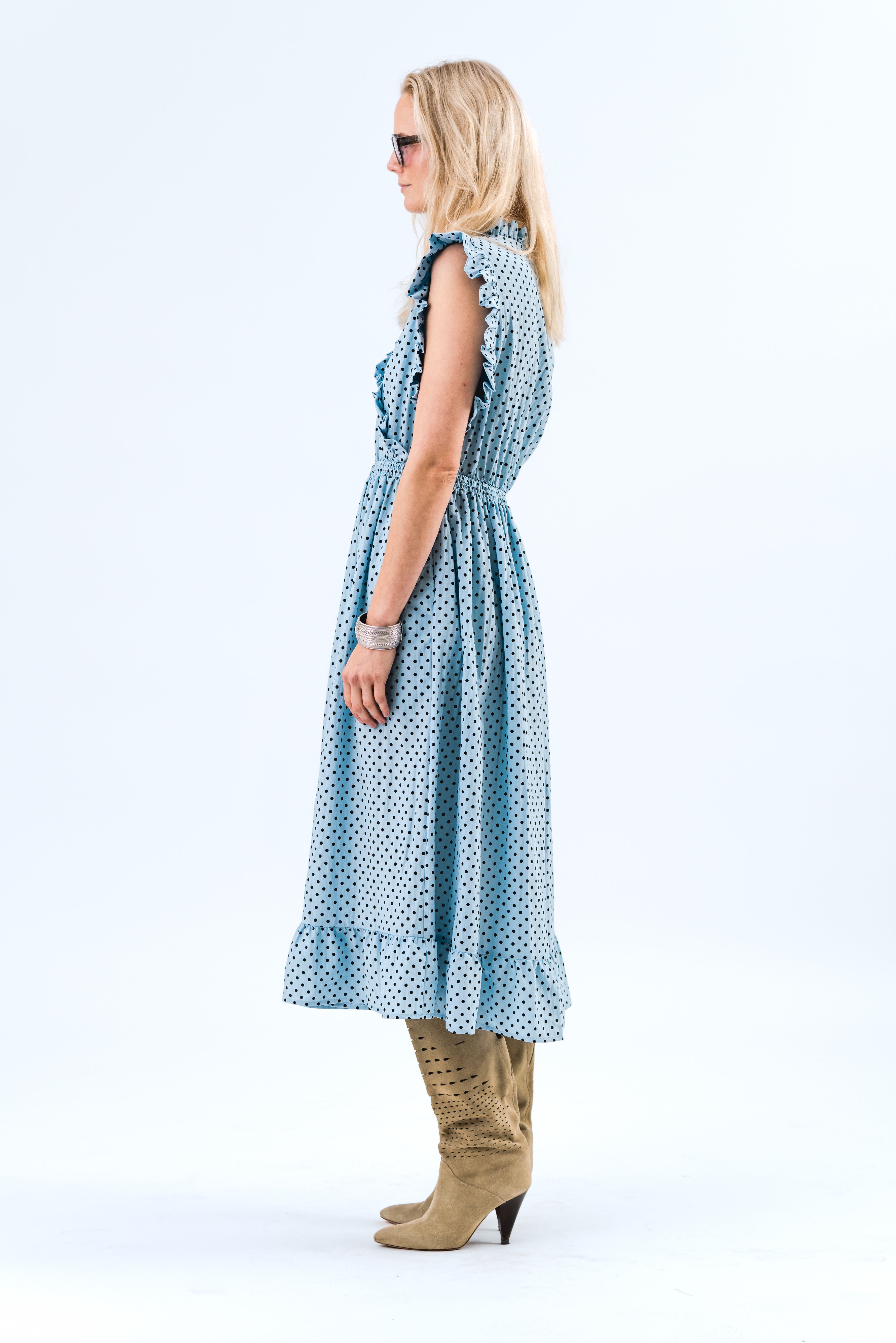 Lollys Laundry IdinaLL Midi Dress Dress 22 Light Blue