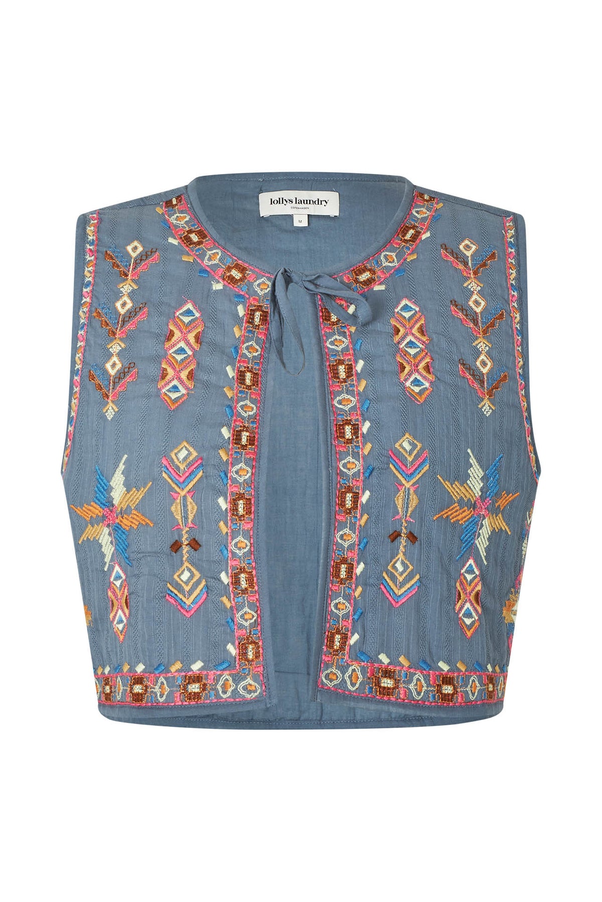 Lollys Laundry IlsaLL Vest Vest 29 Dusty Blue