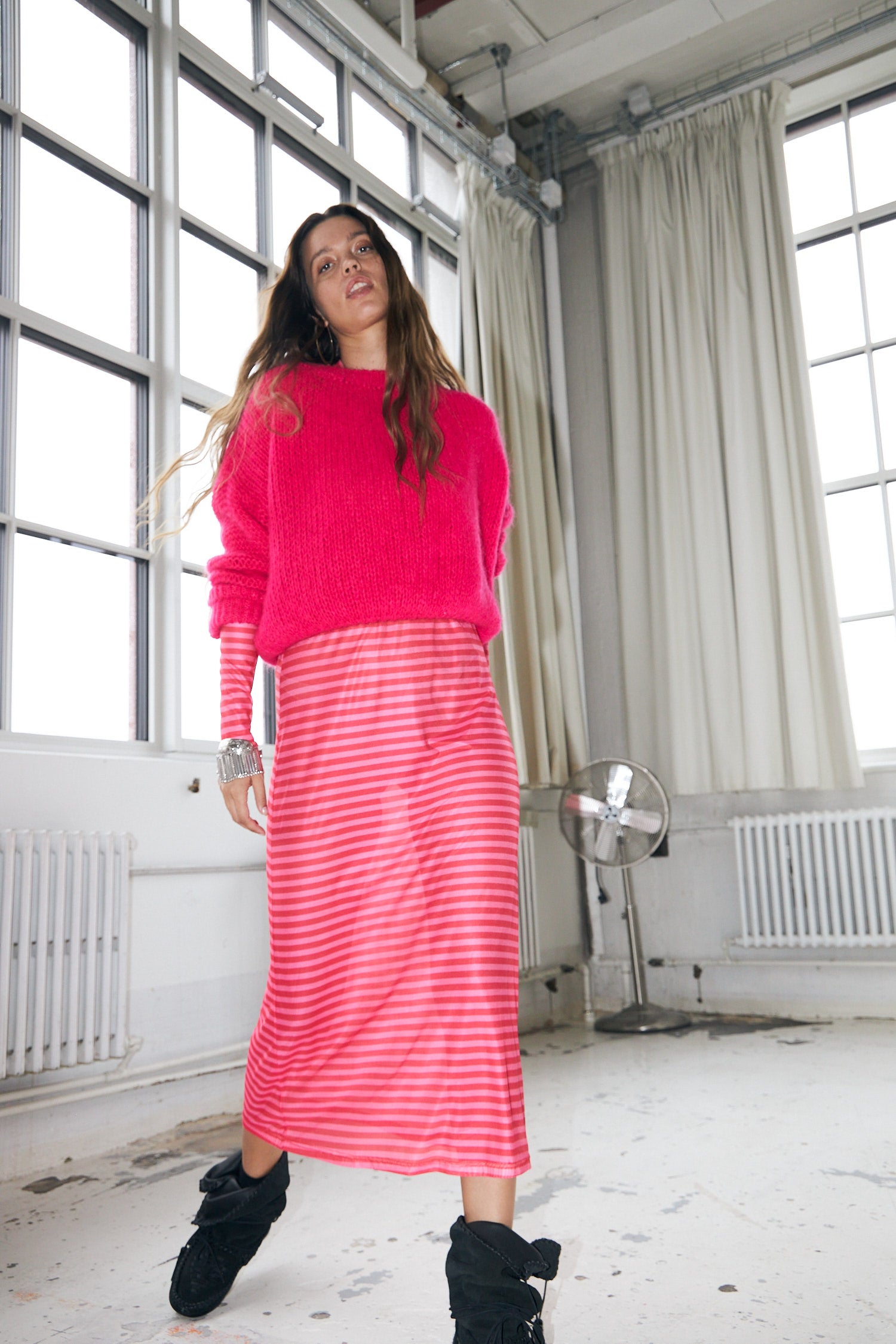 Lollys Laundry IsoldeLL Knit Jumper Jumper 98 Neon Pink