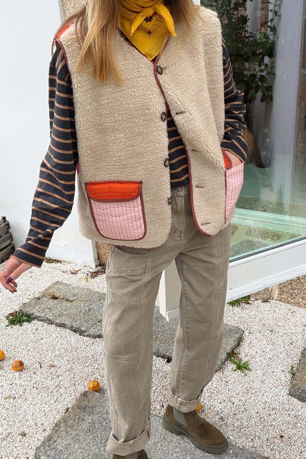 JaceLL Teddy Vest - Sand